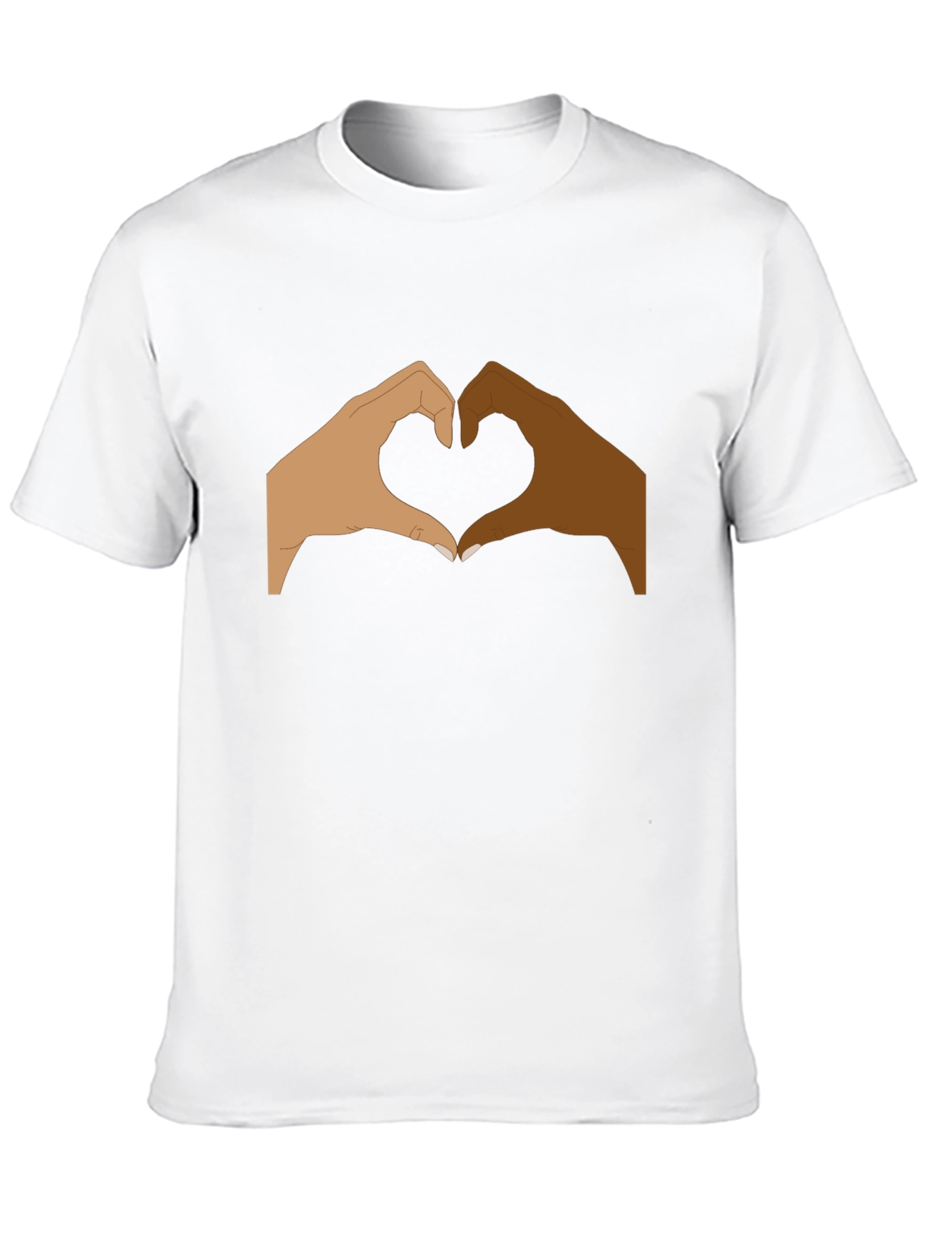 Unity Heart Hands Graphic Tee - Black