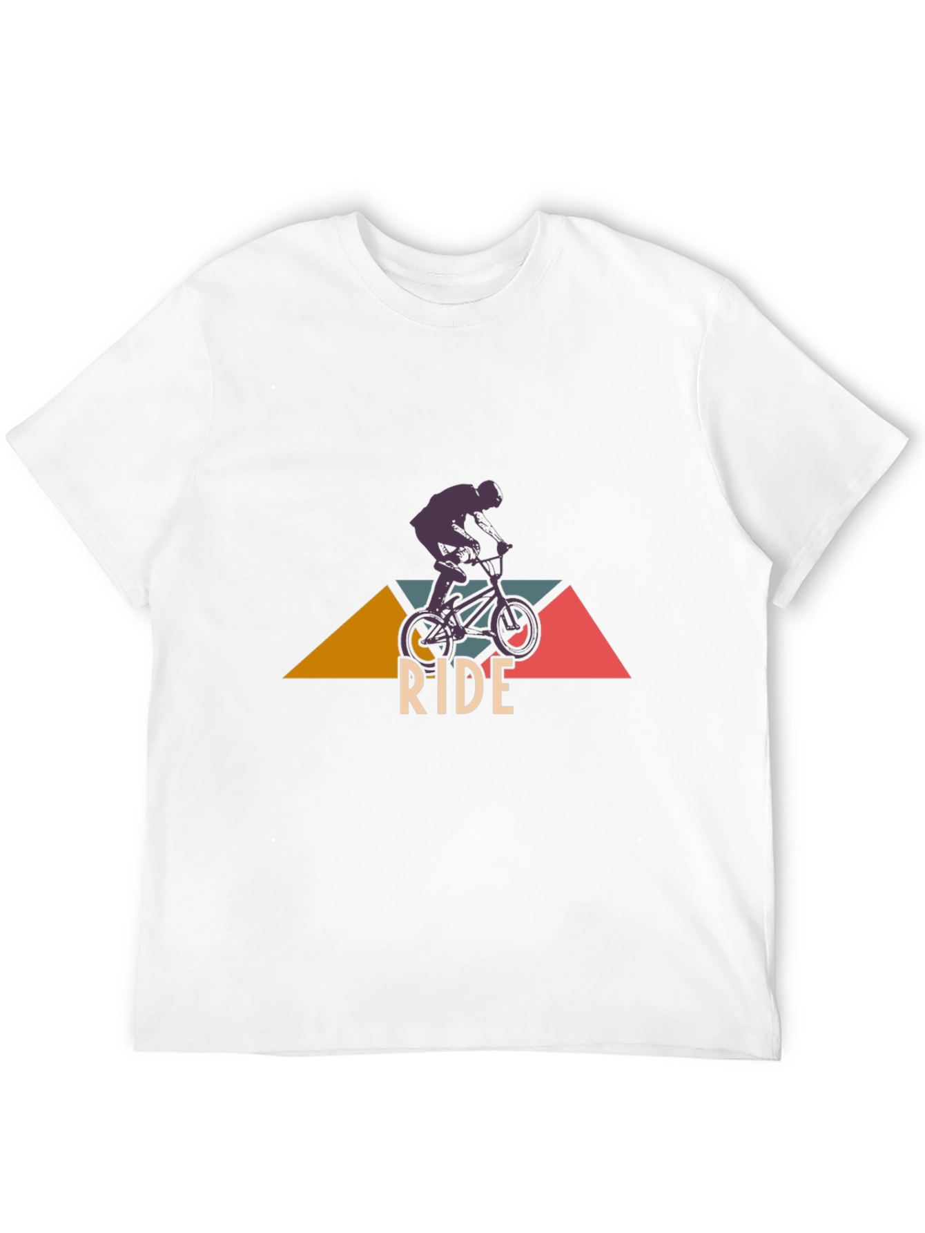 BMX Ride Graphic Tee - Black Cotton T-Shirt