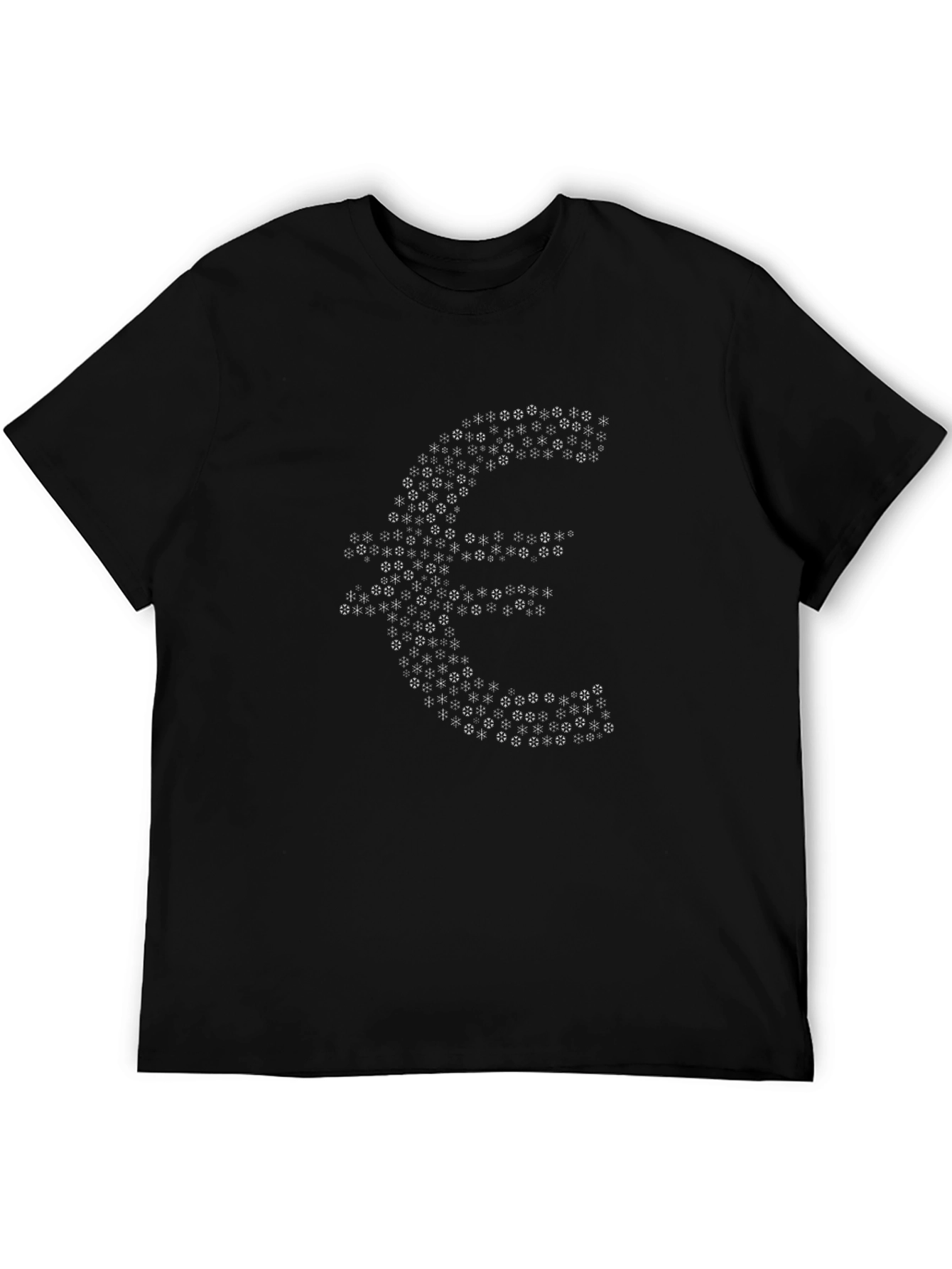 Euro Symbol Black T-Shirt