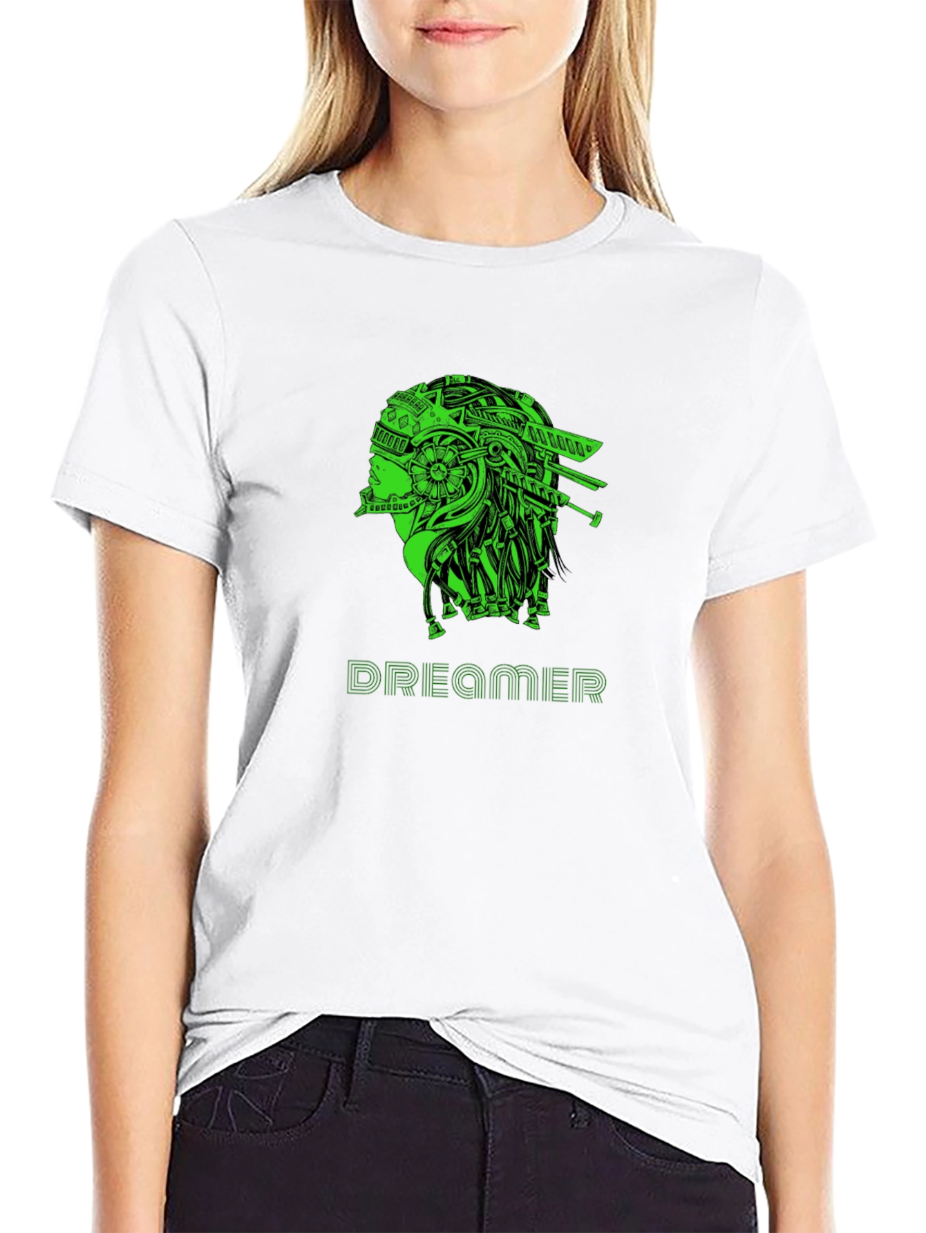 Dreamer Graphic T-Shirt - Black Crew Neck Tee