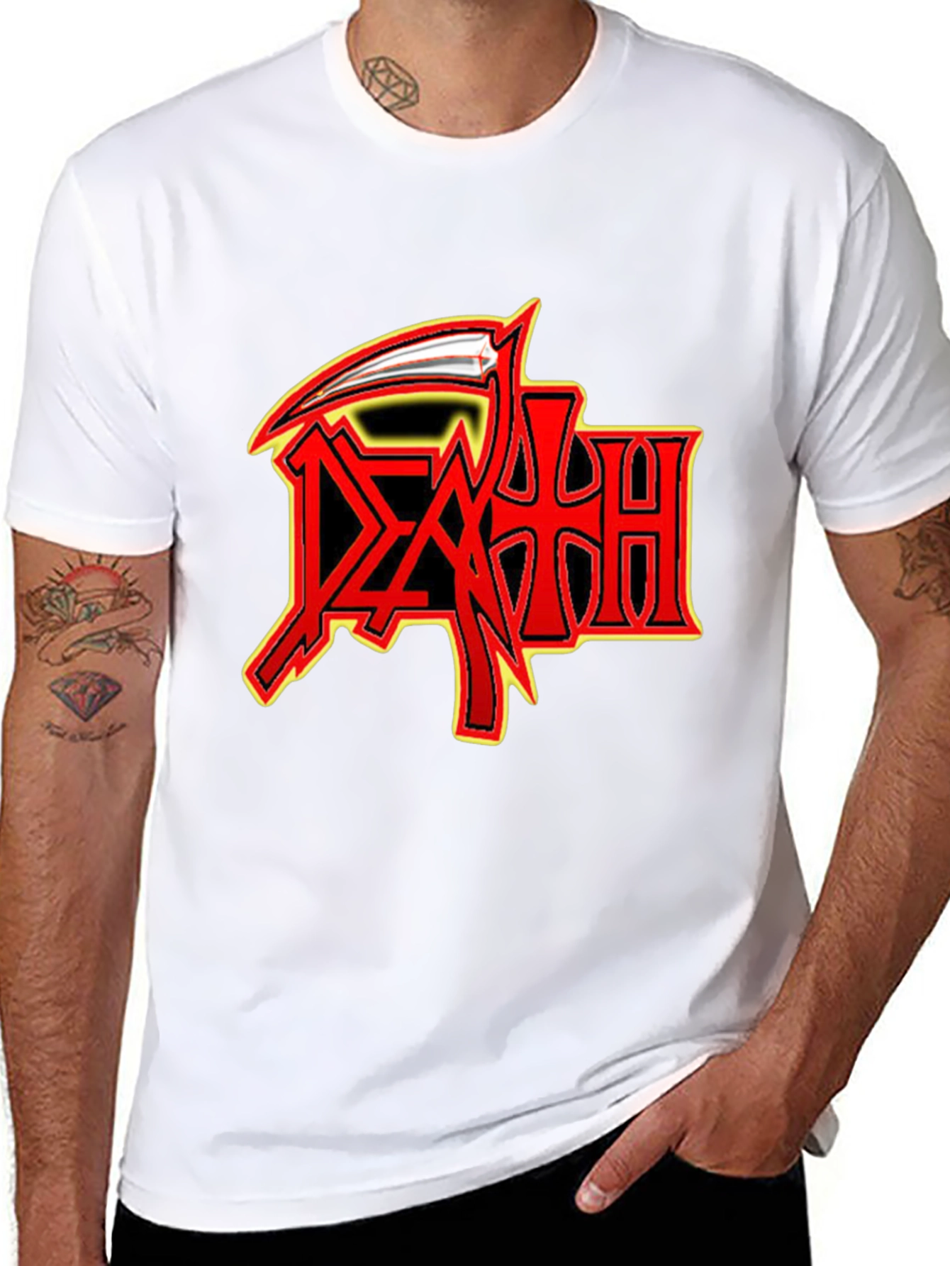 Death Band Logo Graphic Black T-Shirt