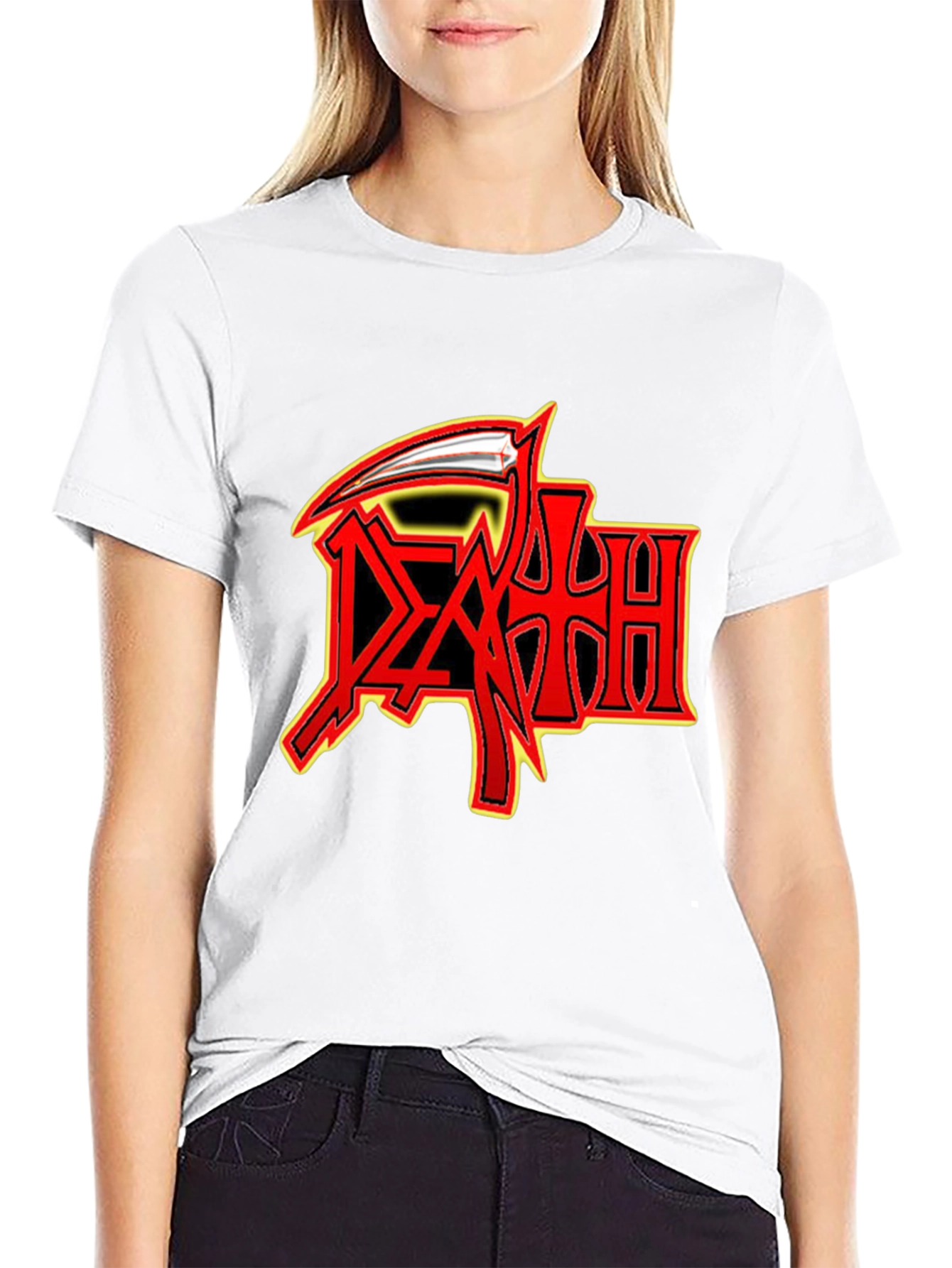 Death Band Logo Graphic Black T-Shirt