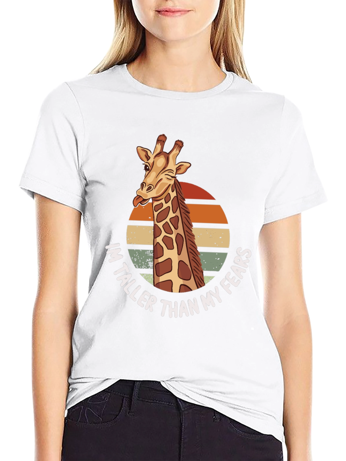 Giraffe Taller Than My Fears Graphic Tee
