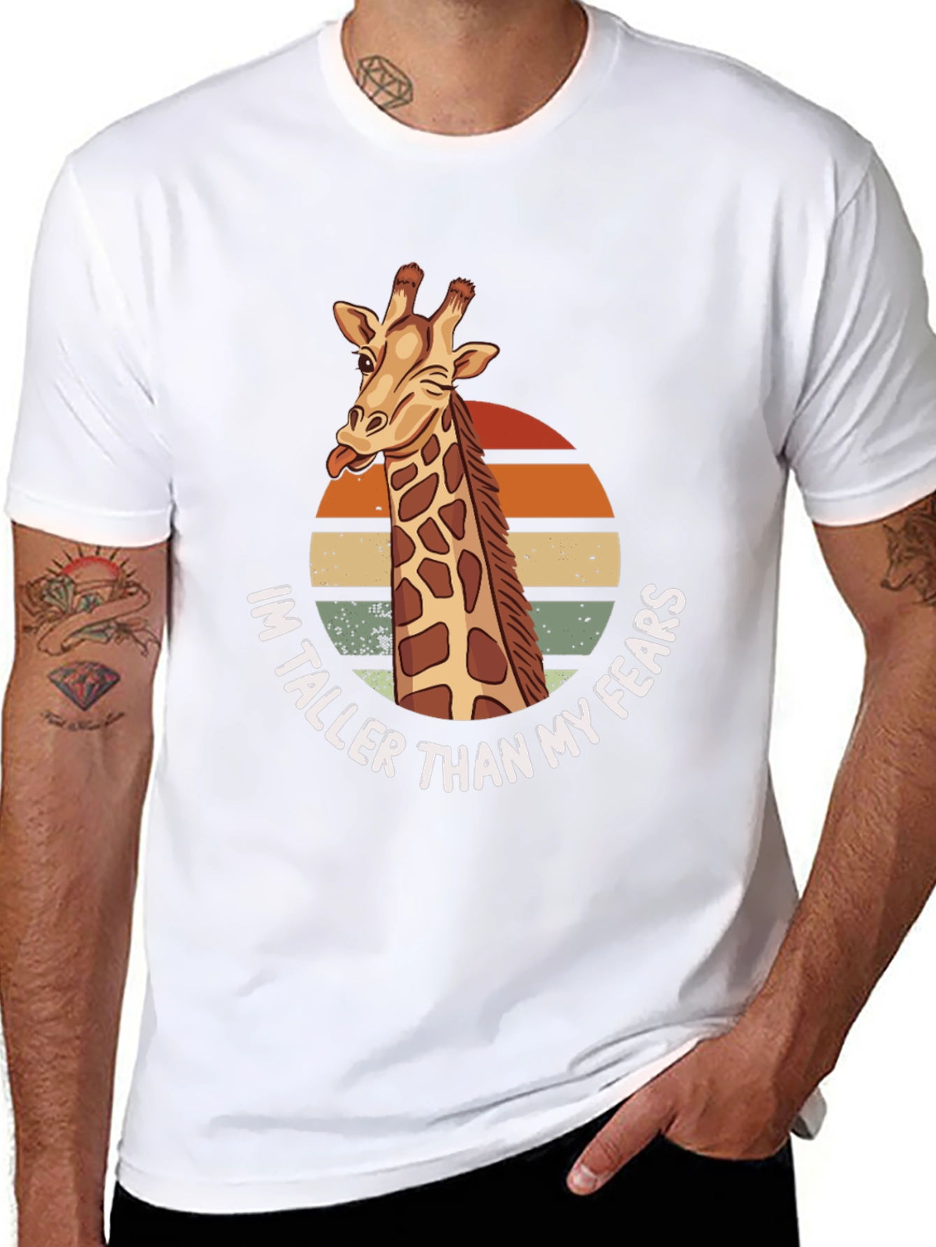 Giraffe Taller Than My Fears Graphic Tee