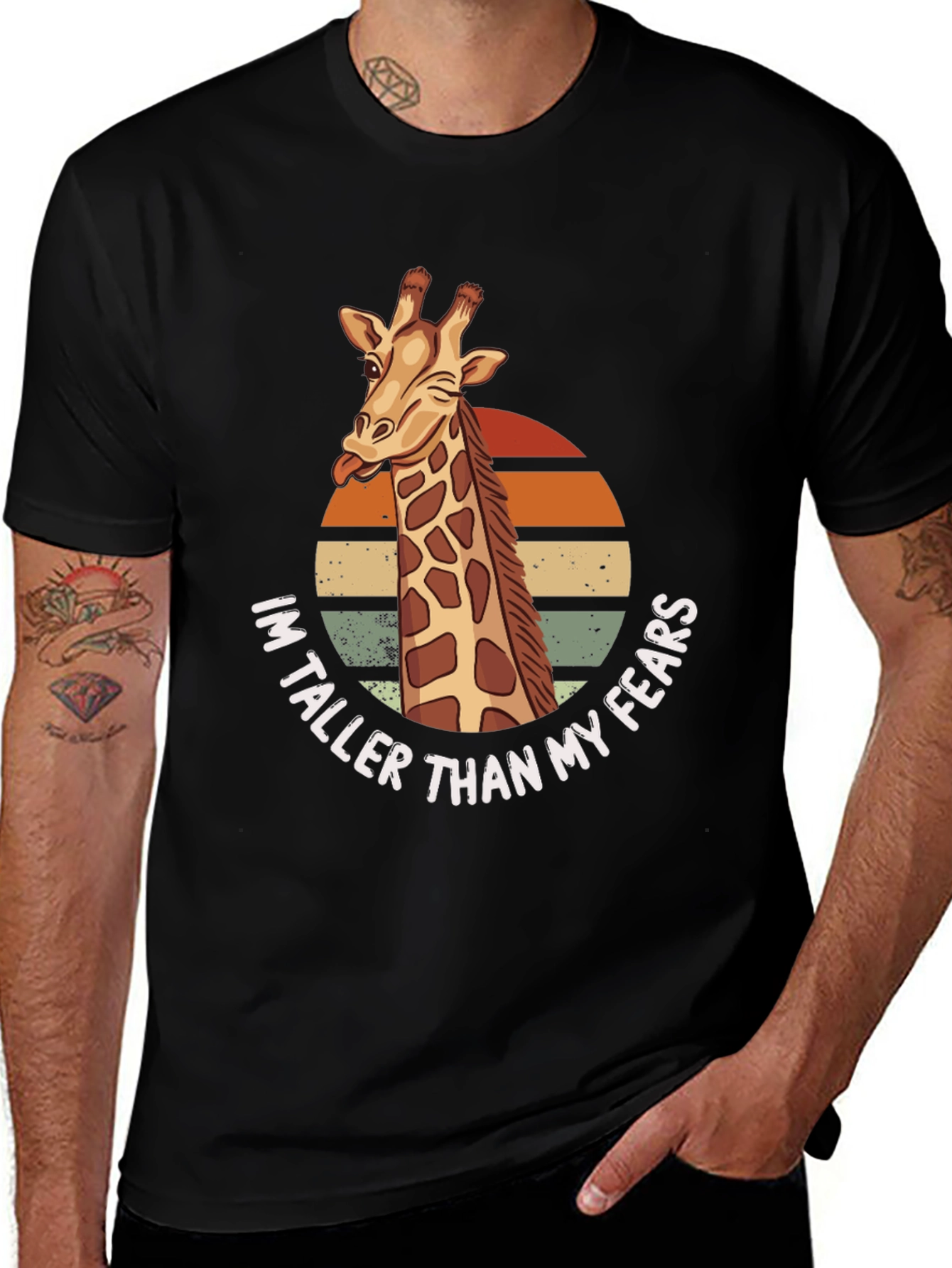 Giraffe Taller Than My Fears Graphic Tee