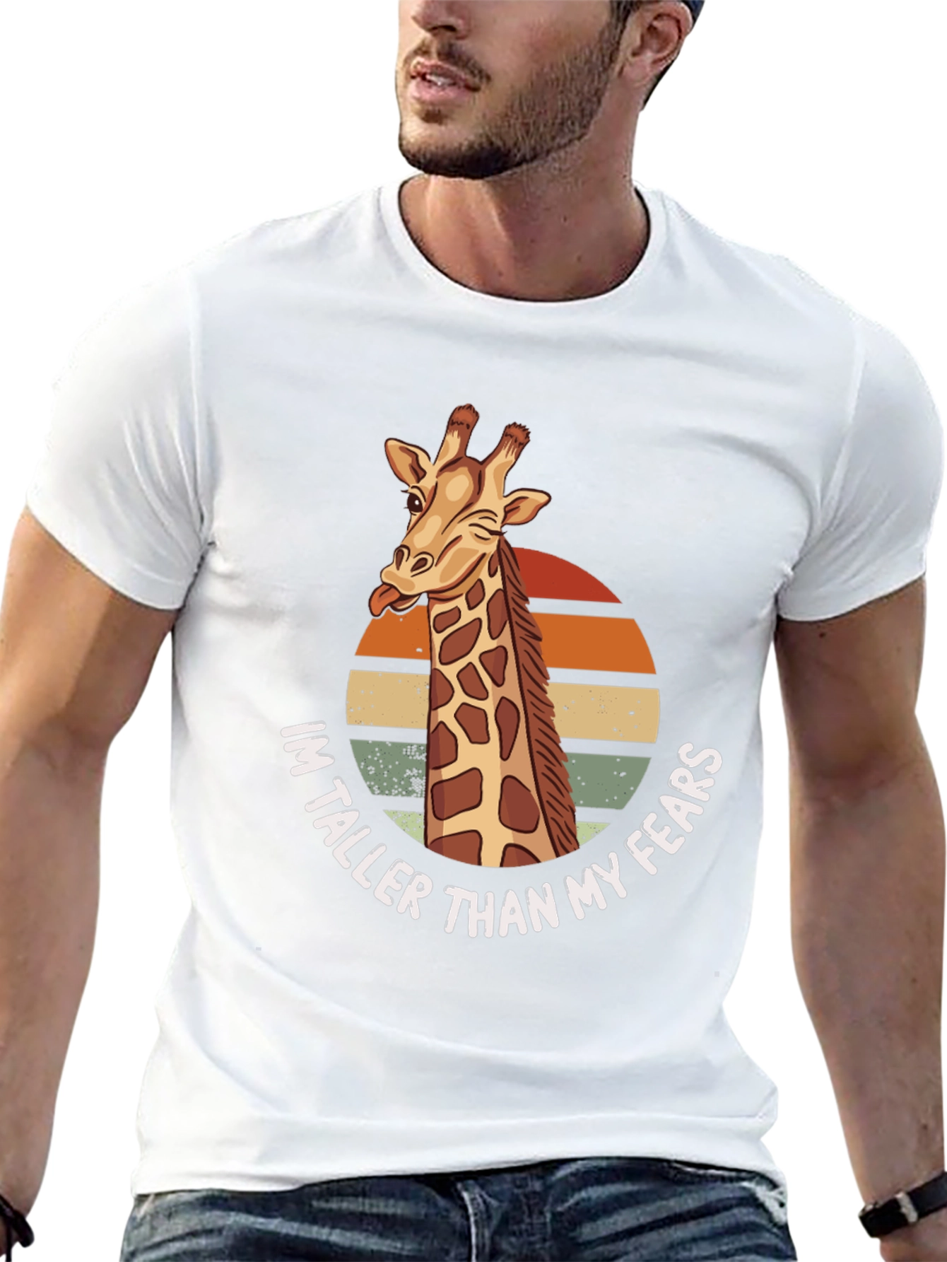 Giraffe Taller Than My Fears Graphic Tee