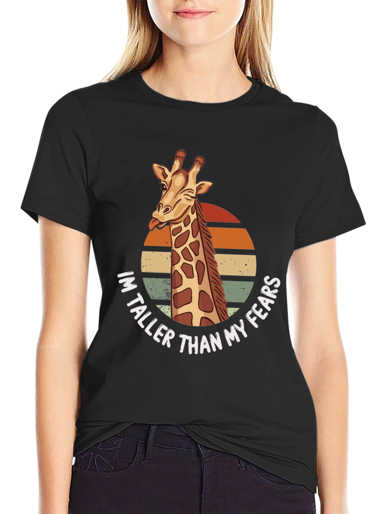 Giraffe Taller Than My Fears Graphic Tee
