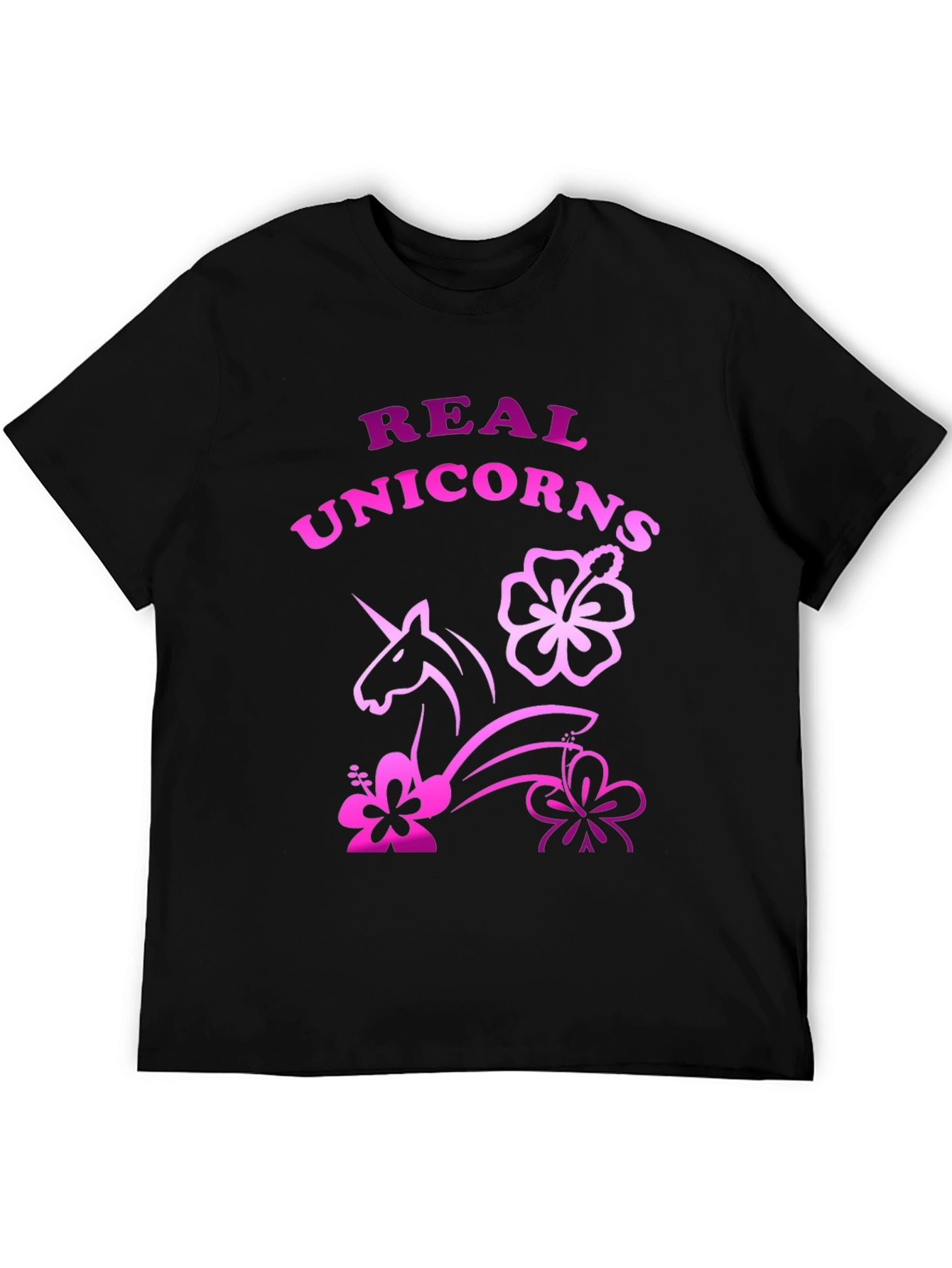 Real Unicorns Black T-Shirt
