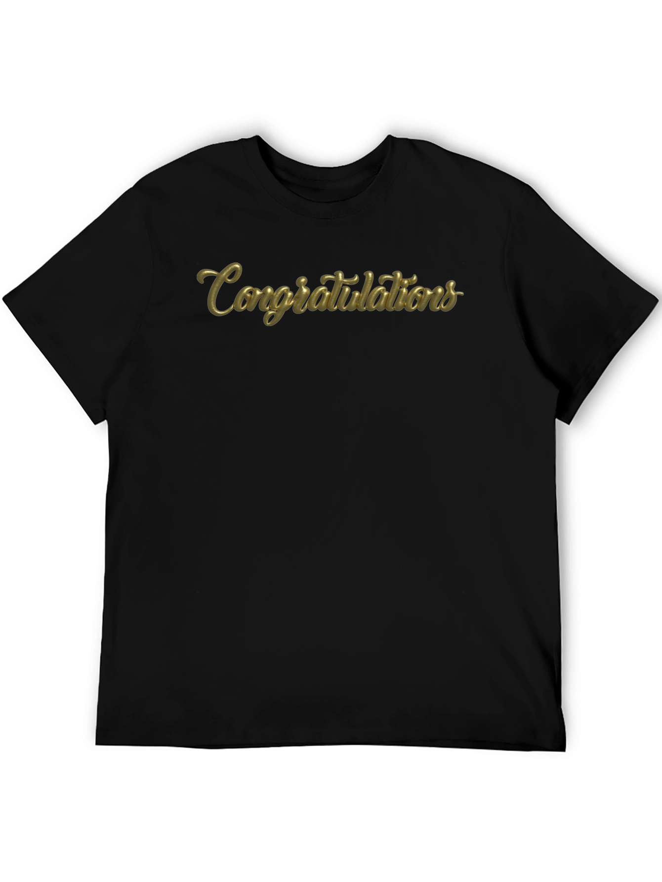 Congrats Black Graphic Tee - Unisex