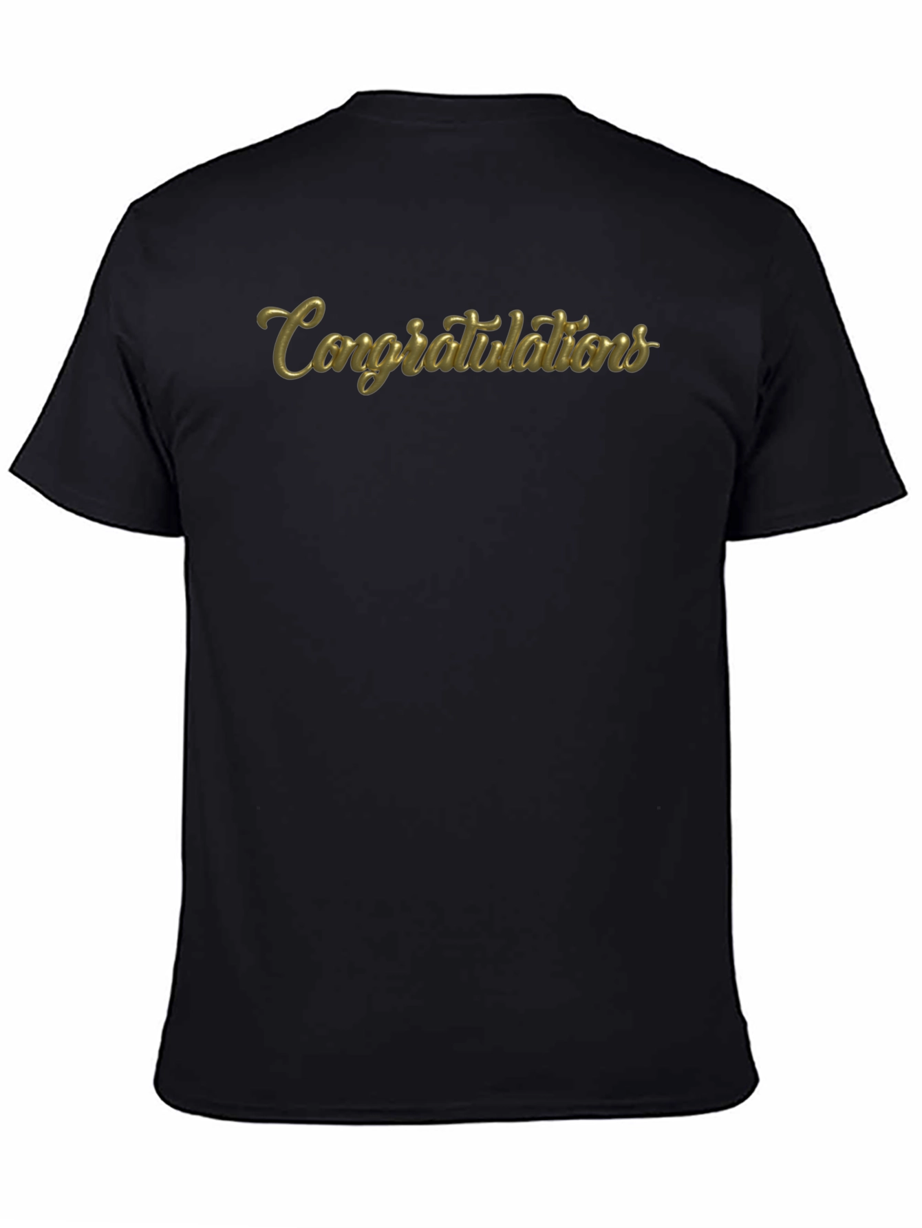 Congrats Black Graphic Tee - Unisex