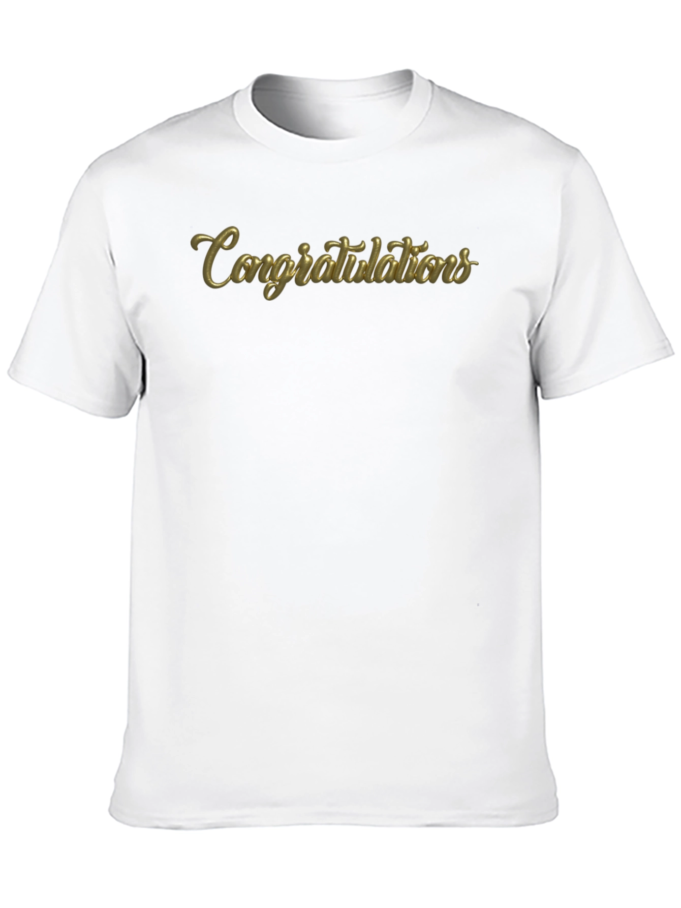 Congrats Black Graphic Tee - Unisex