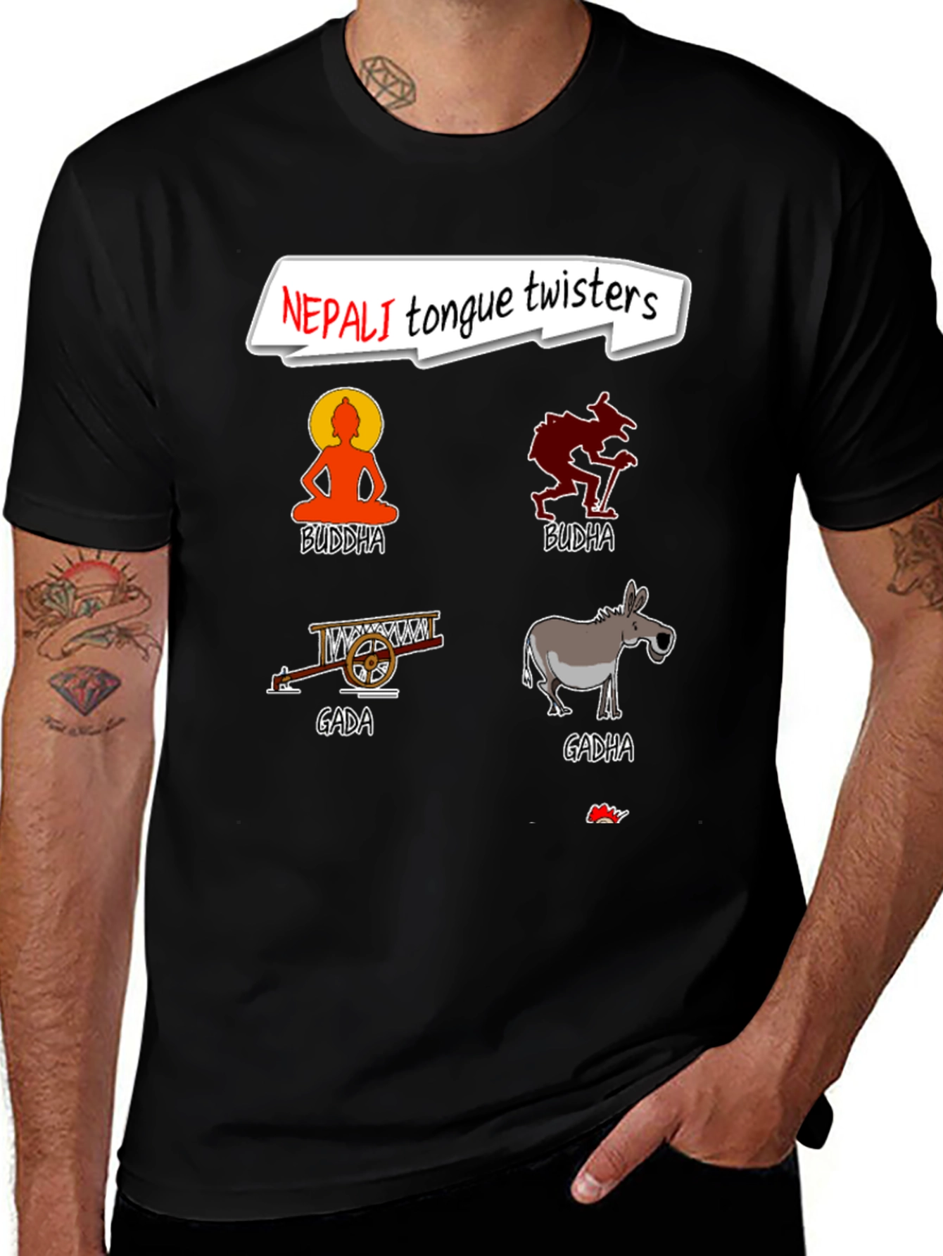 Nepali Tongue Twisters Graphic T-Shirt