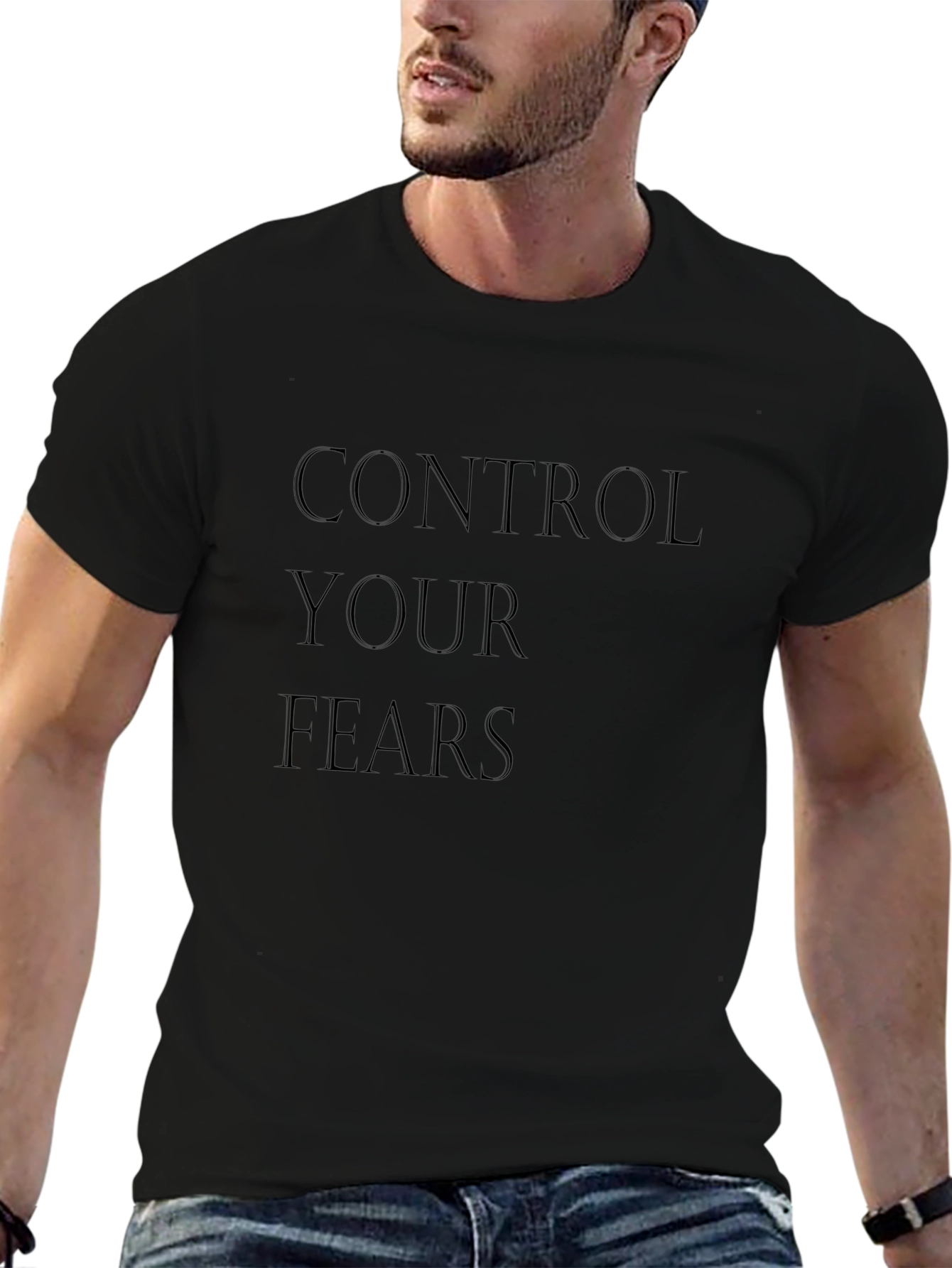 Control Your Fears Black T-Shirt
