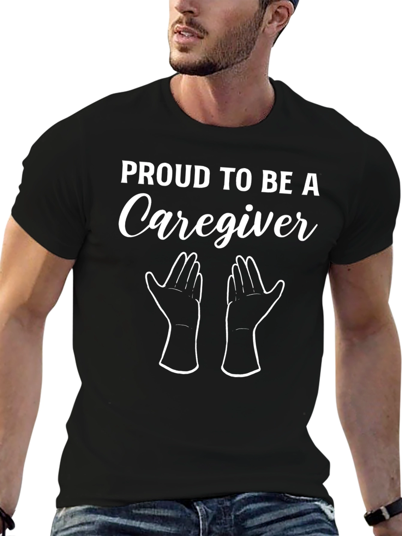 Proud Caregiver Graphic Tee