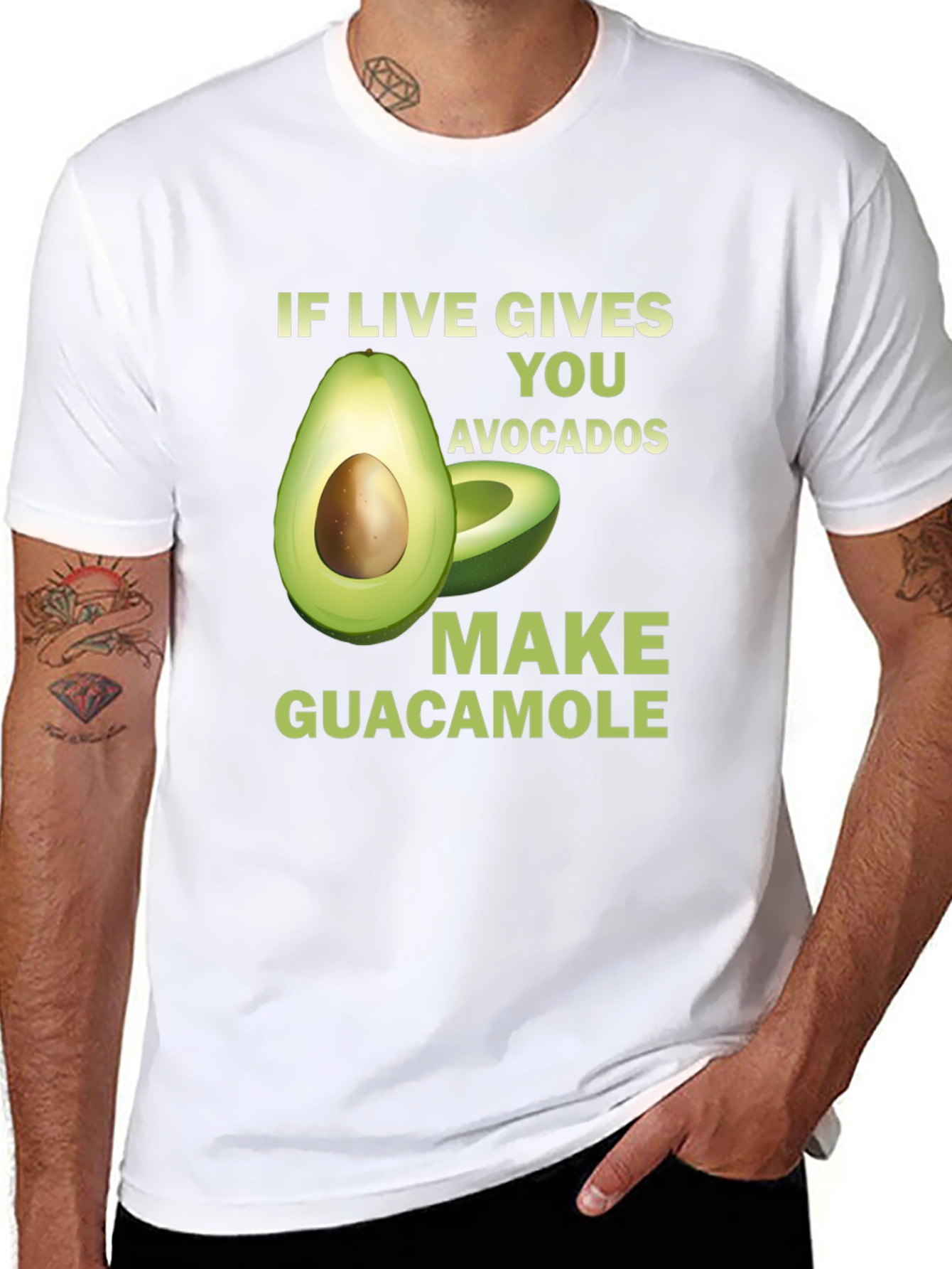 Avocado Guacamole Graphic Tee - Funny Foodie T-Shirt