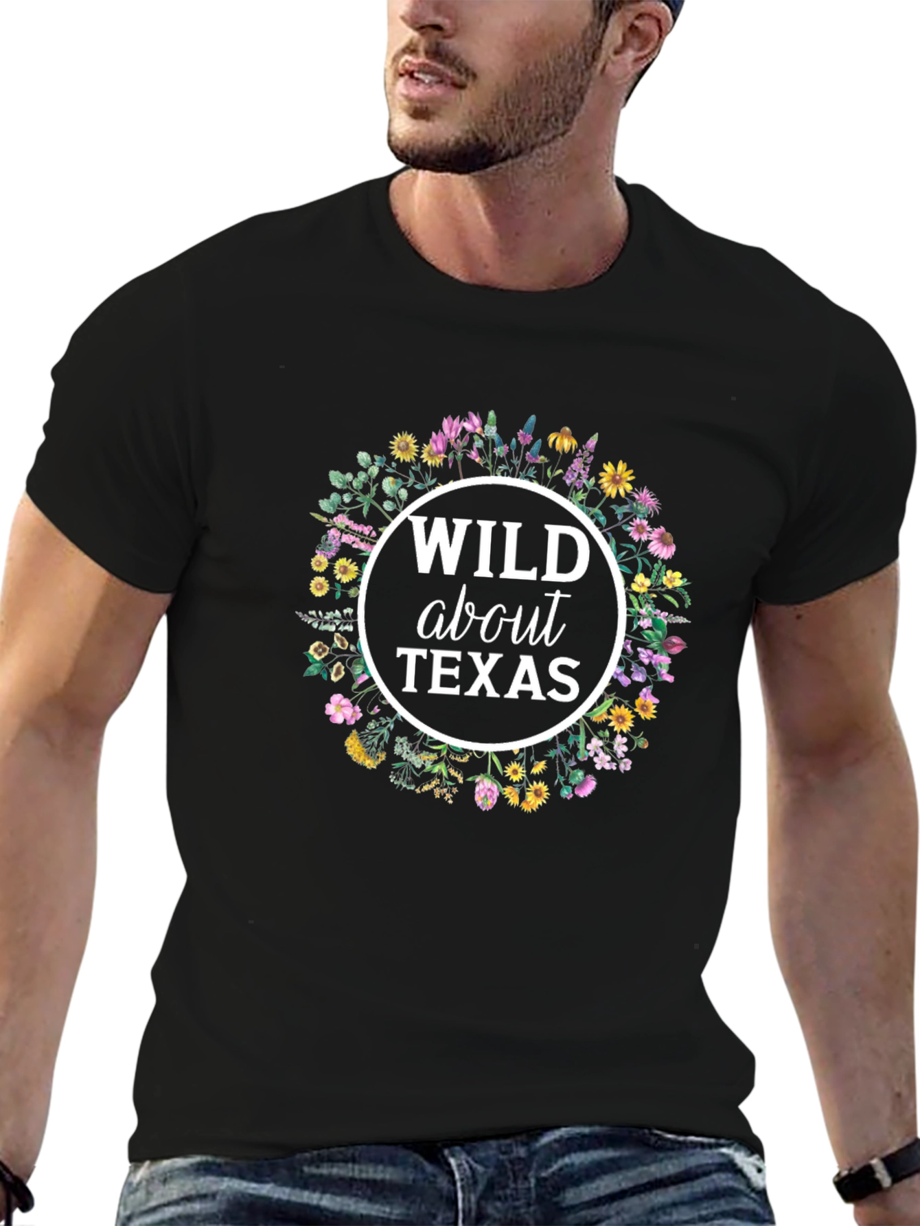 Wild About Texas Graphic Tee - Black