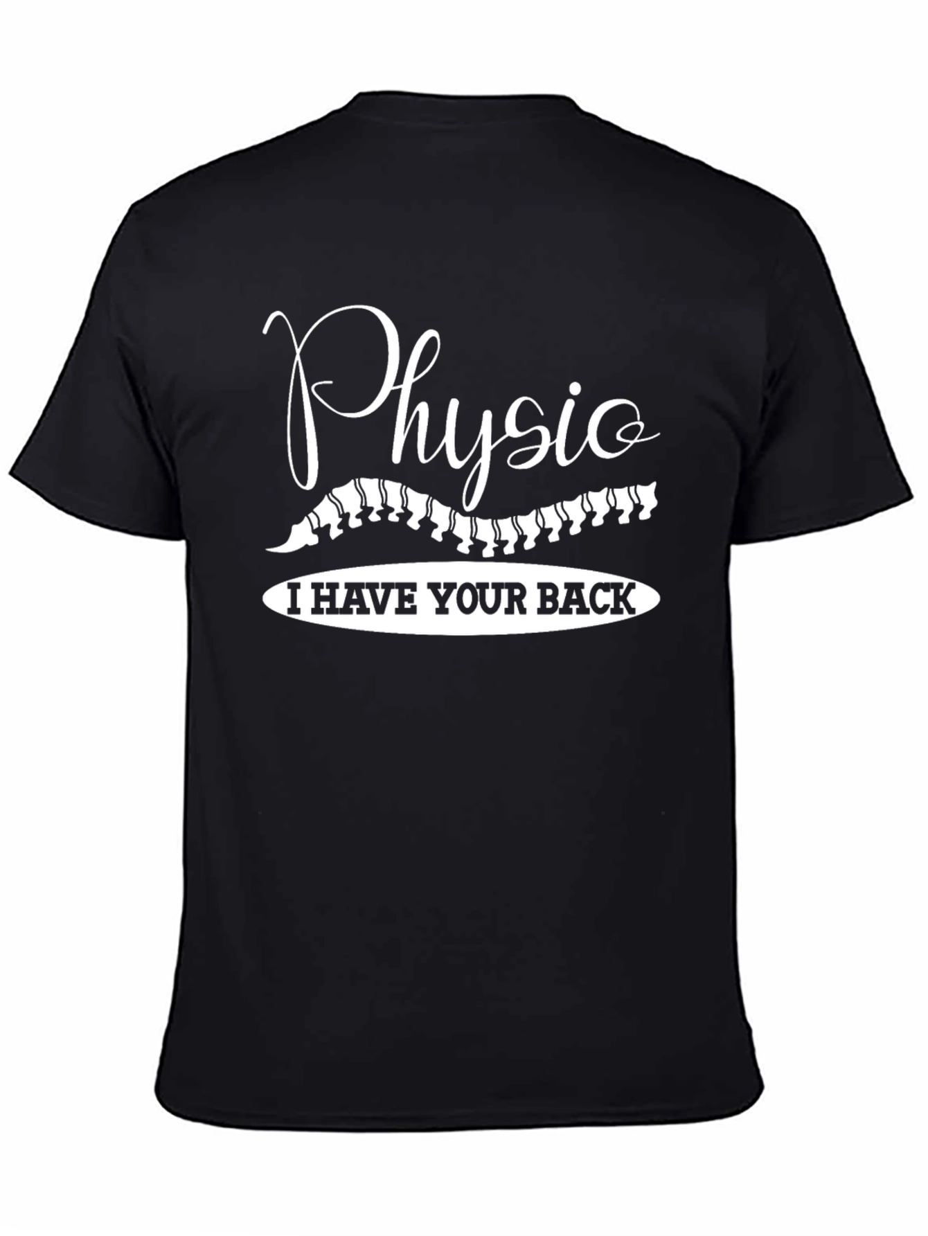 Physio I Have Your Back Black T-Shirt