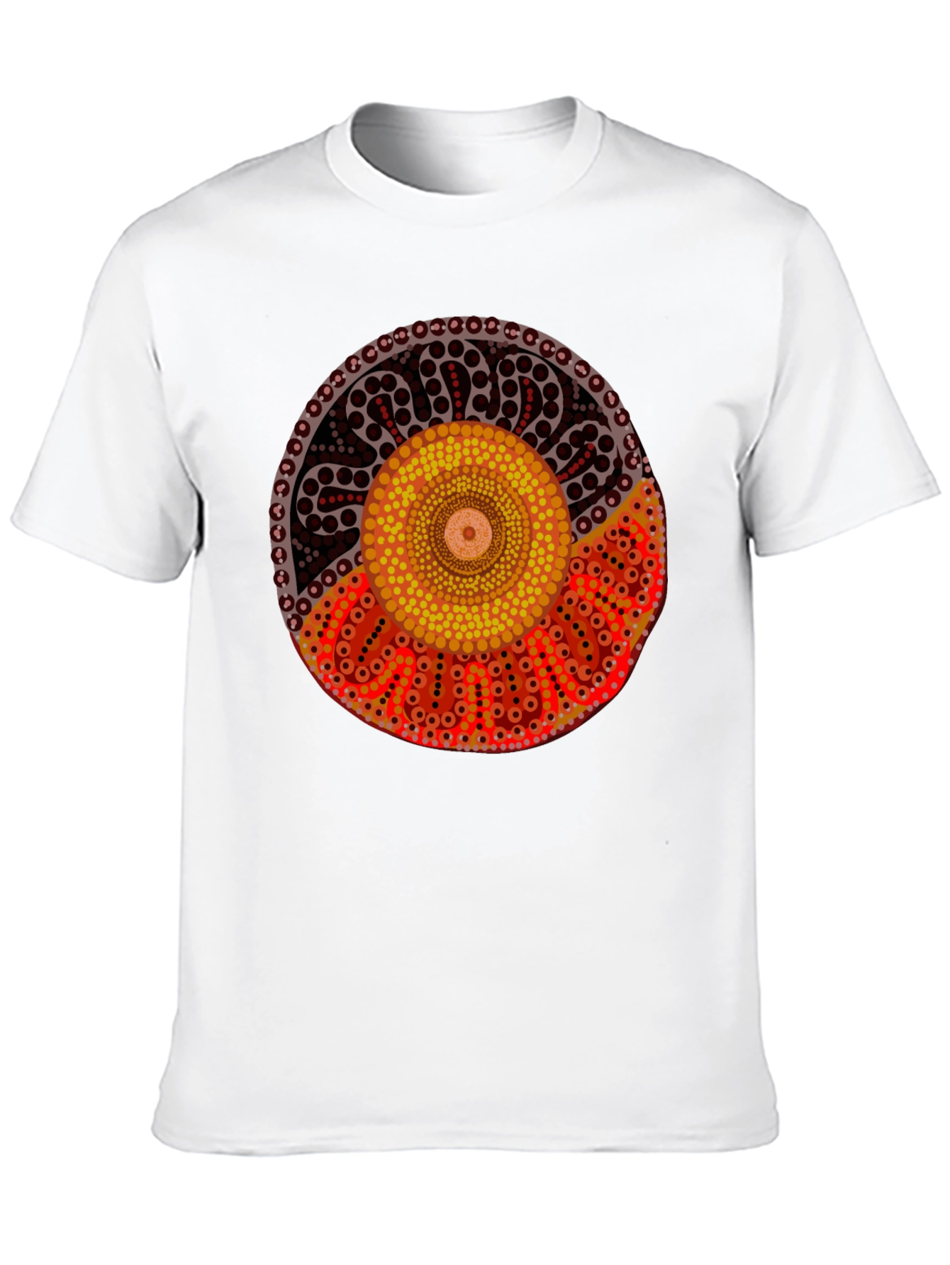 Aboriginal Art Black T-Shirt | Indigenous Design