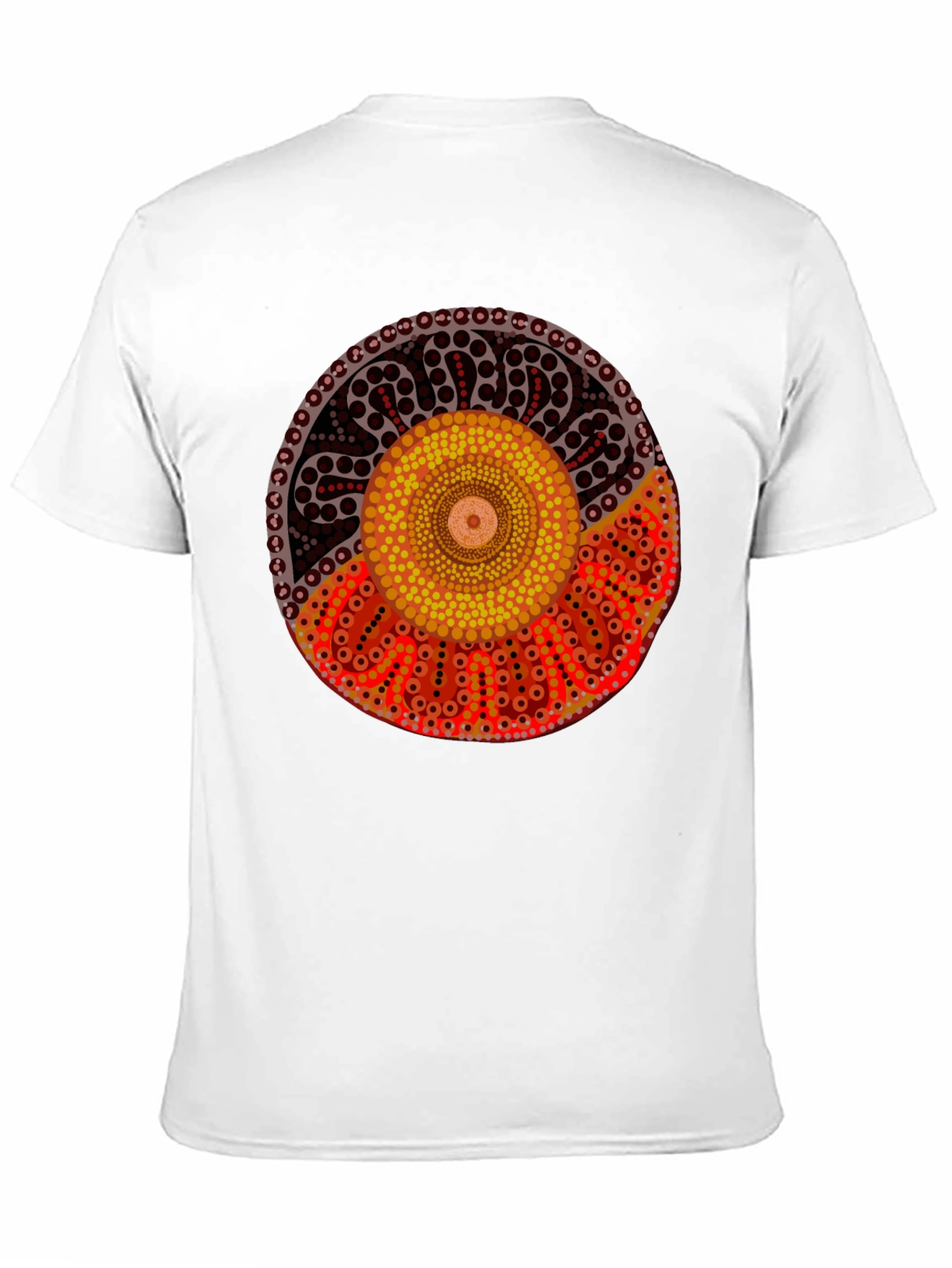 Aboriginal Art Black T-Shirt | Indigenous Design