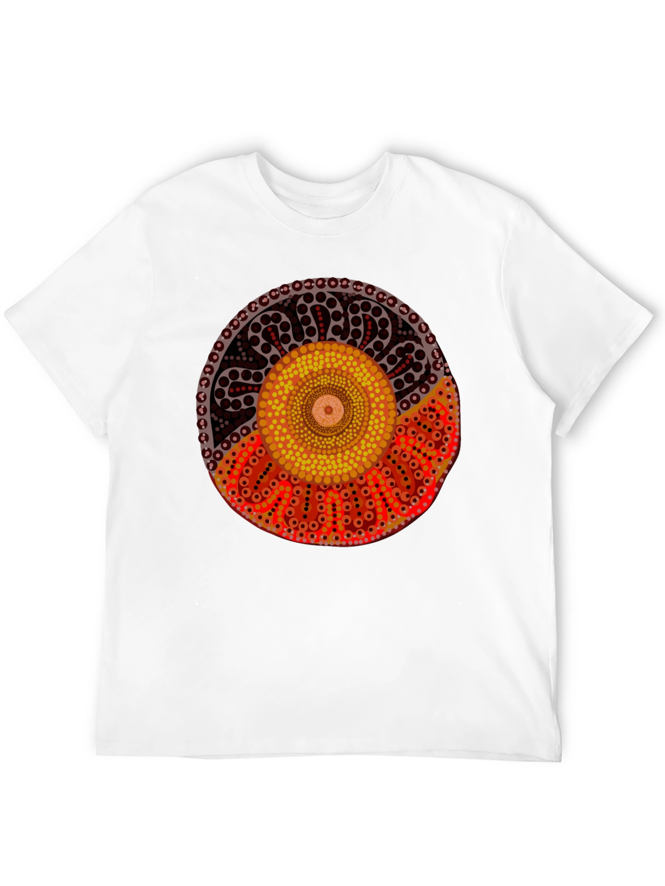 Aboriginal Art Black T-Shirt | Indigenous Design