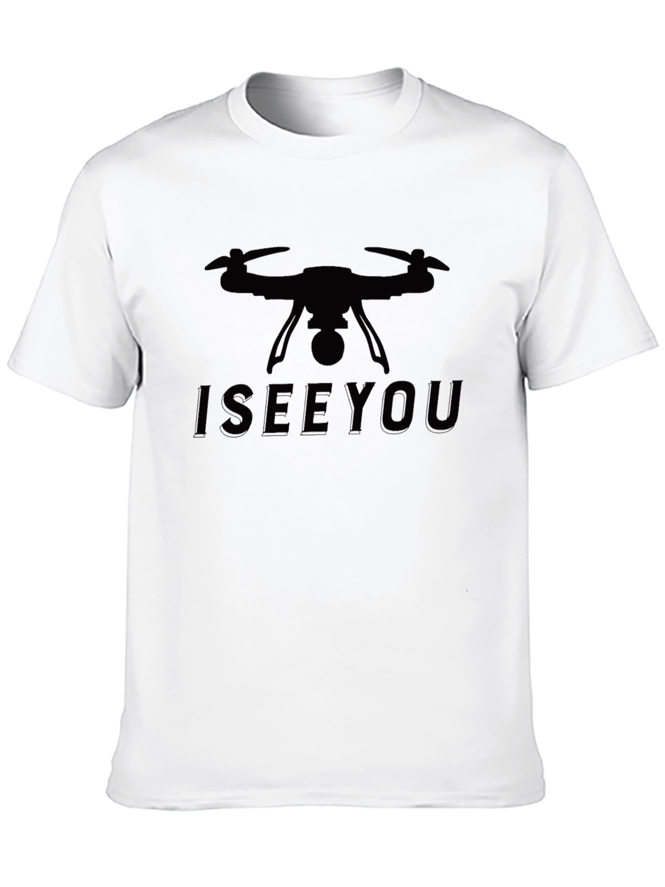 I See You Drone Graphic Tee - Black