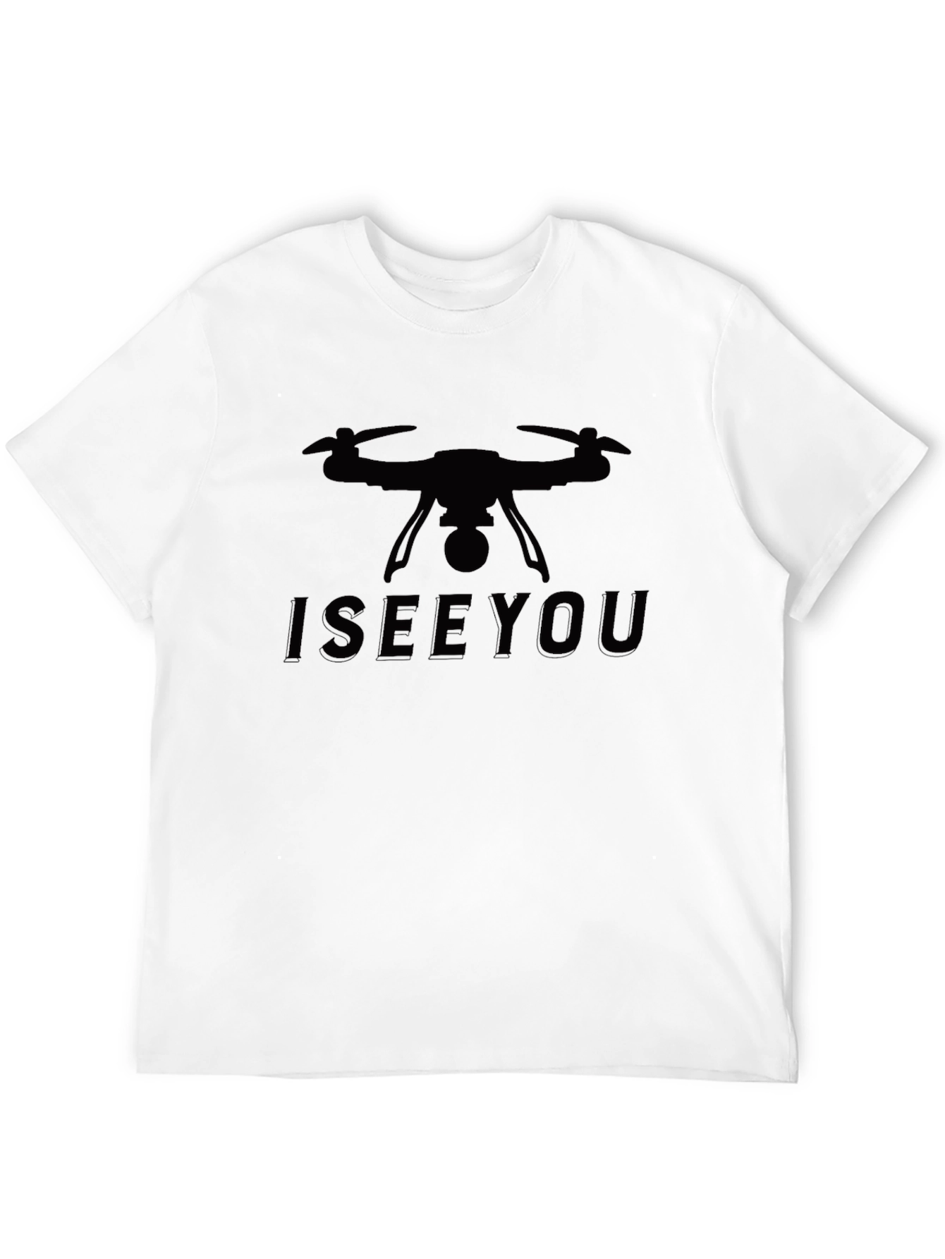 I See You Drone Graphic Tee - Black