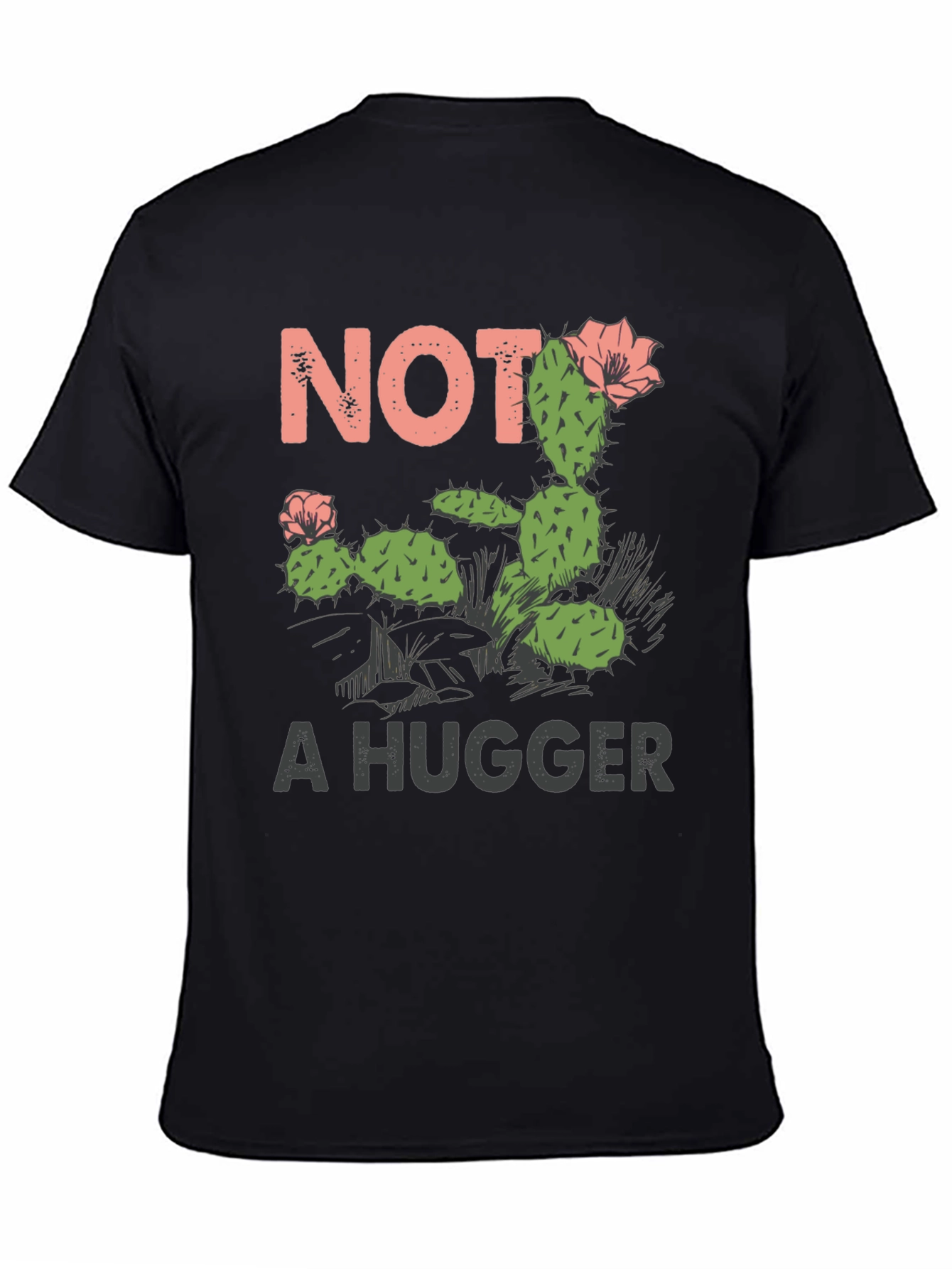 Not a Hugger Cactus Graphic T-Shirt