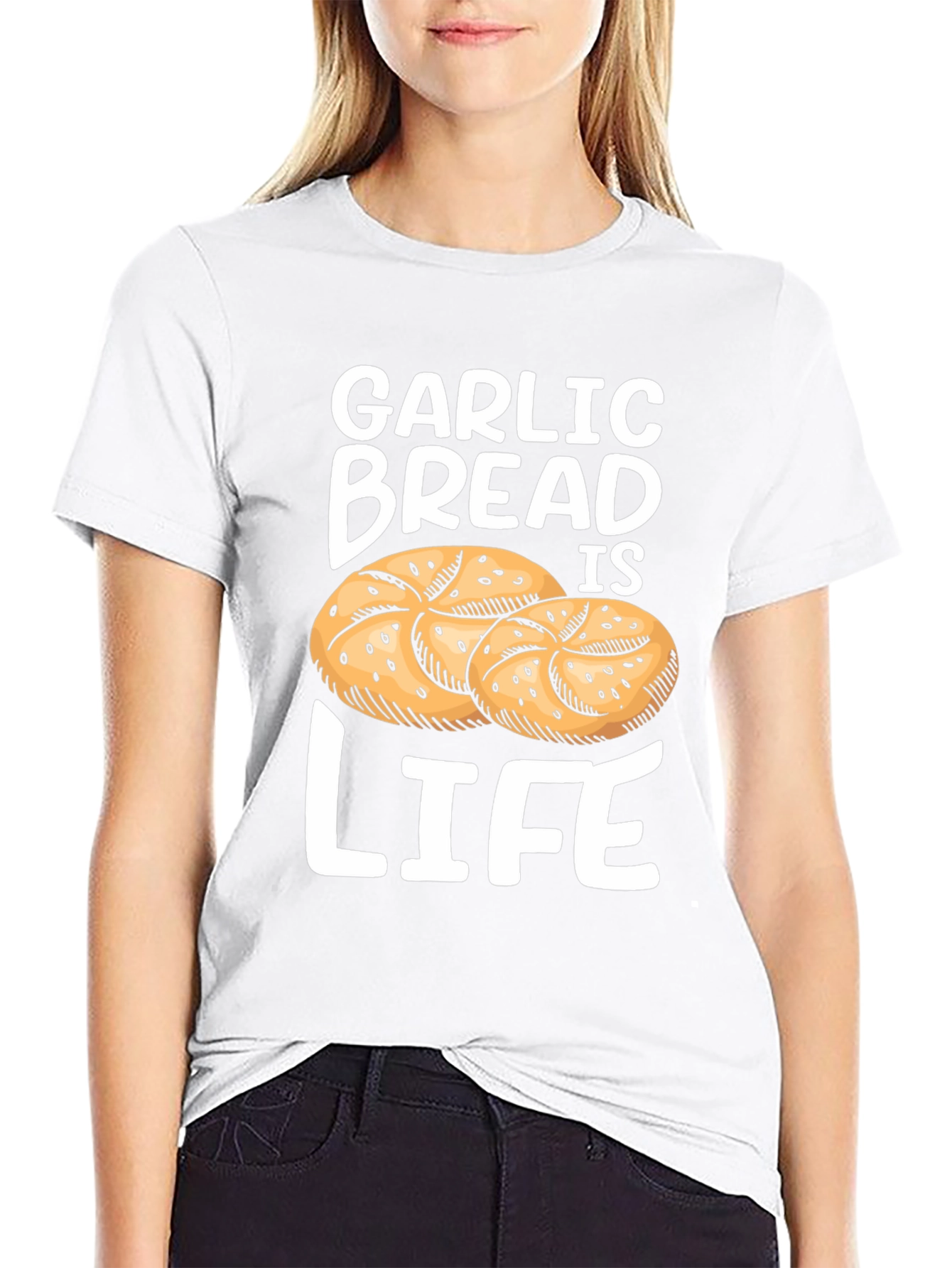 Garlic Bread is Life T-Shirt Foodie Tee