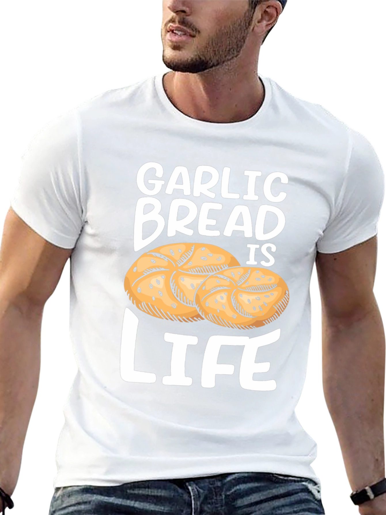 Garlic Bread is Life T-Shirt Foodie Tee