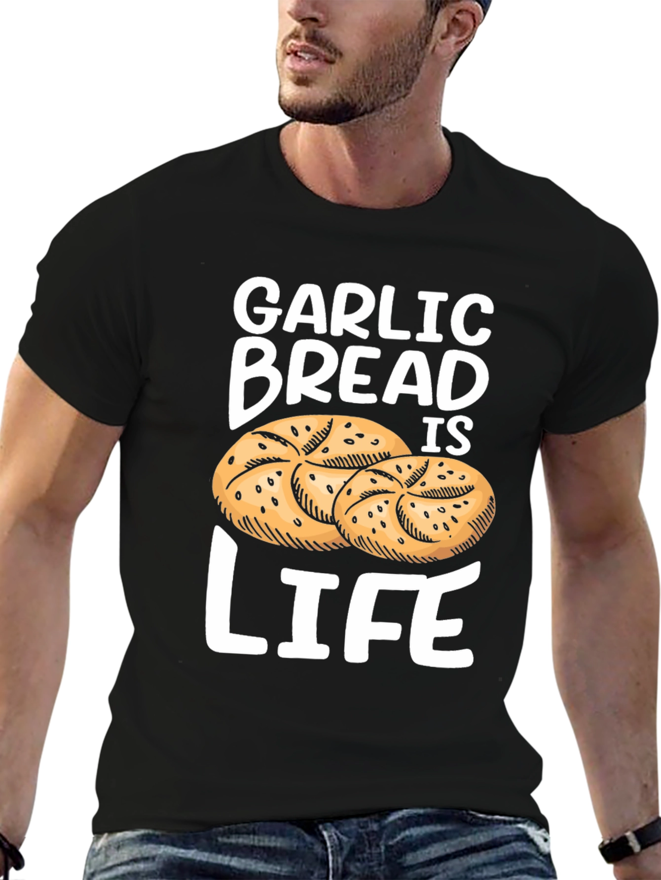 Garlic Bread is Life T-Shirt Foodie Tee
