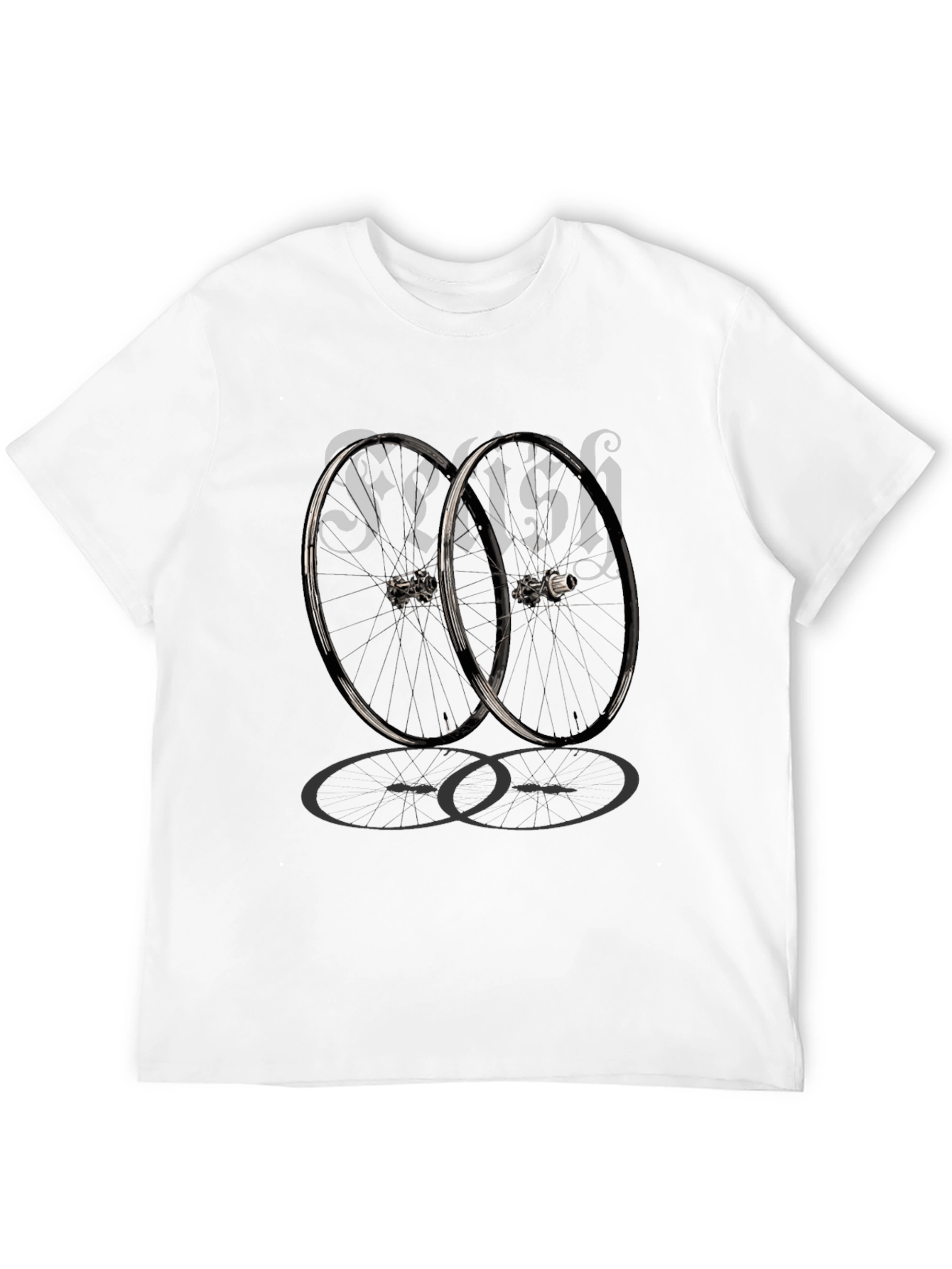 Fetish Bicycle Wheel Graphic T-Shirt