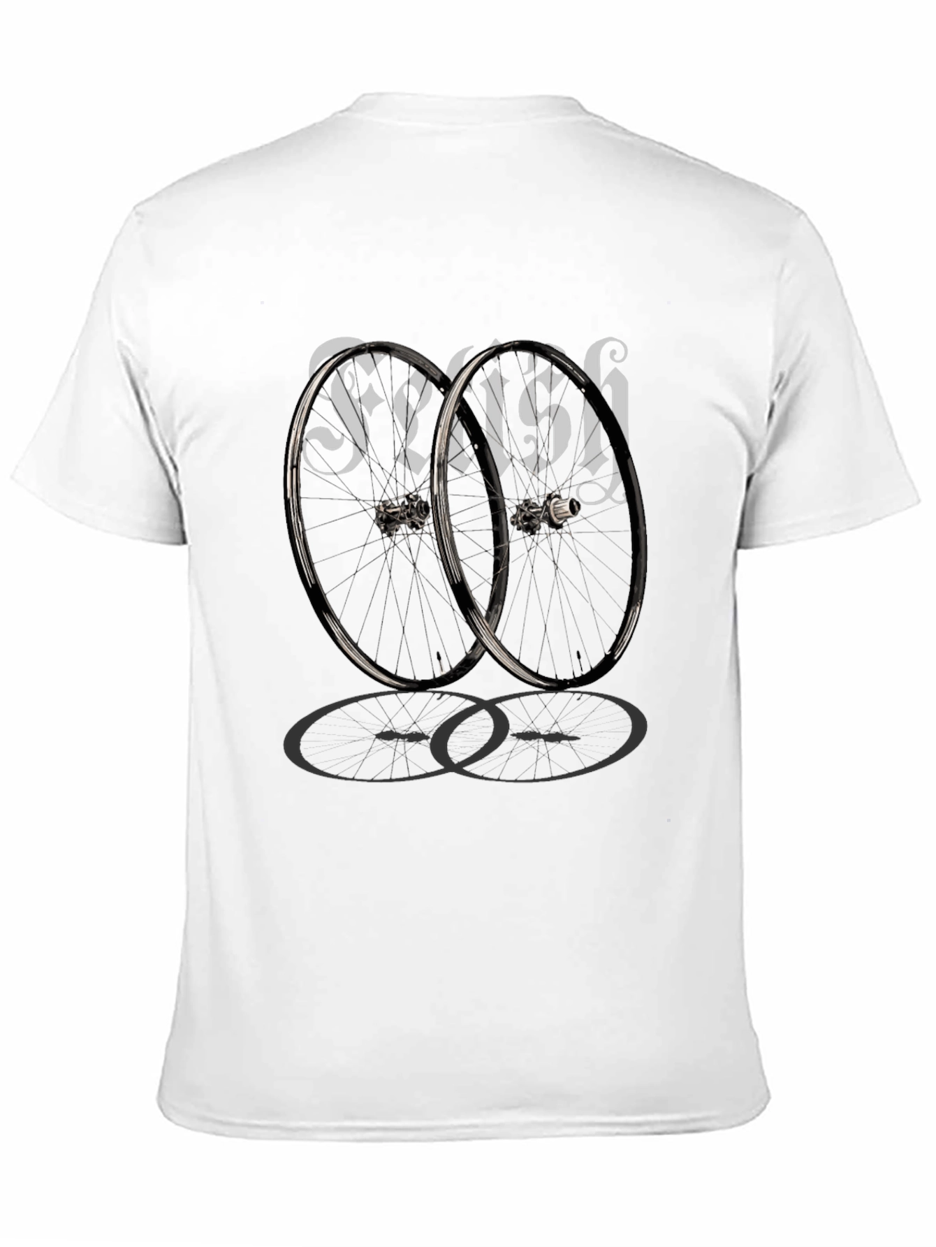 Fetish Bicycle Wheel Graphic T-Shirt