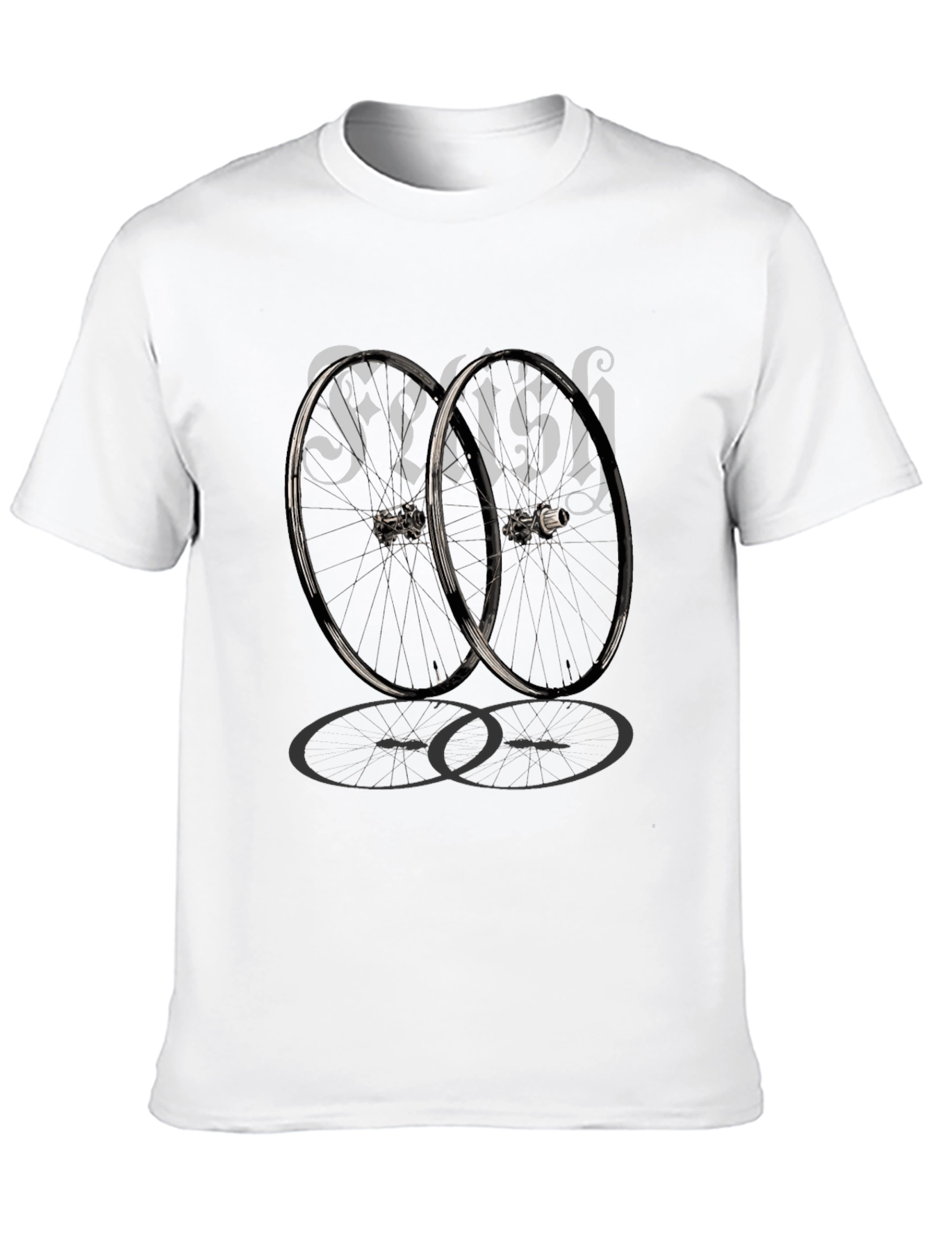 Fetish Bicycle Wheel Graphic T-Shirt
