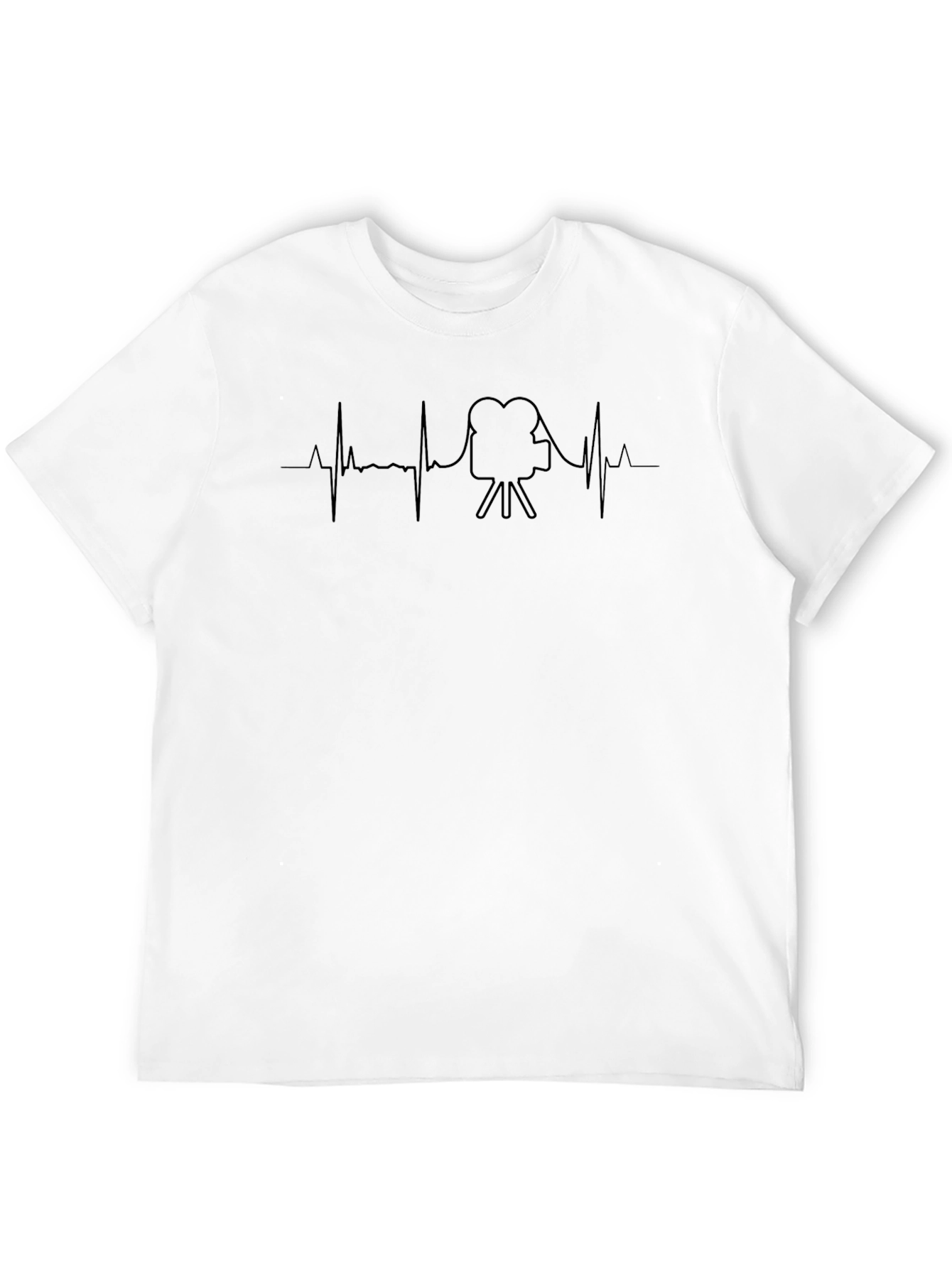 Filmmaker Heartbeat T-Shirt - Movie Buff Tee