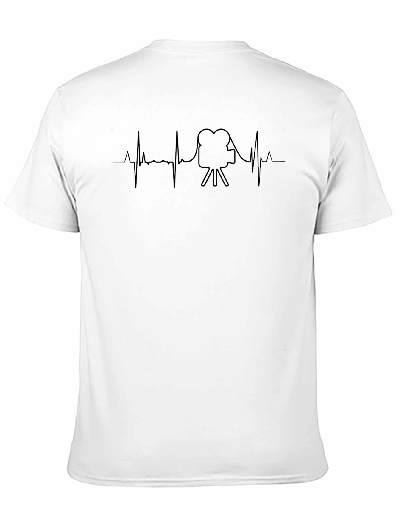 Filmmaker Heartbeat T-Shirt - Movie Buff Tee