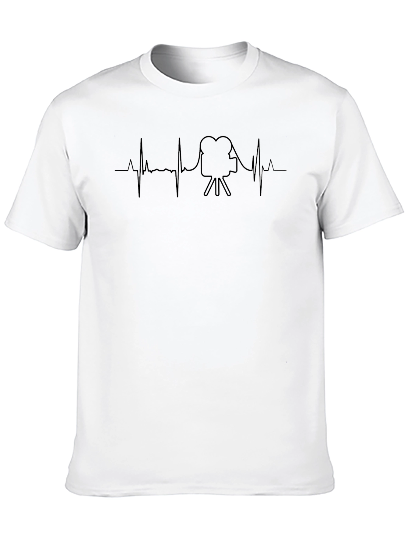 Filmmaker Heartbeat T-Shirt - Movie Buff Tee