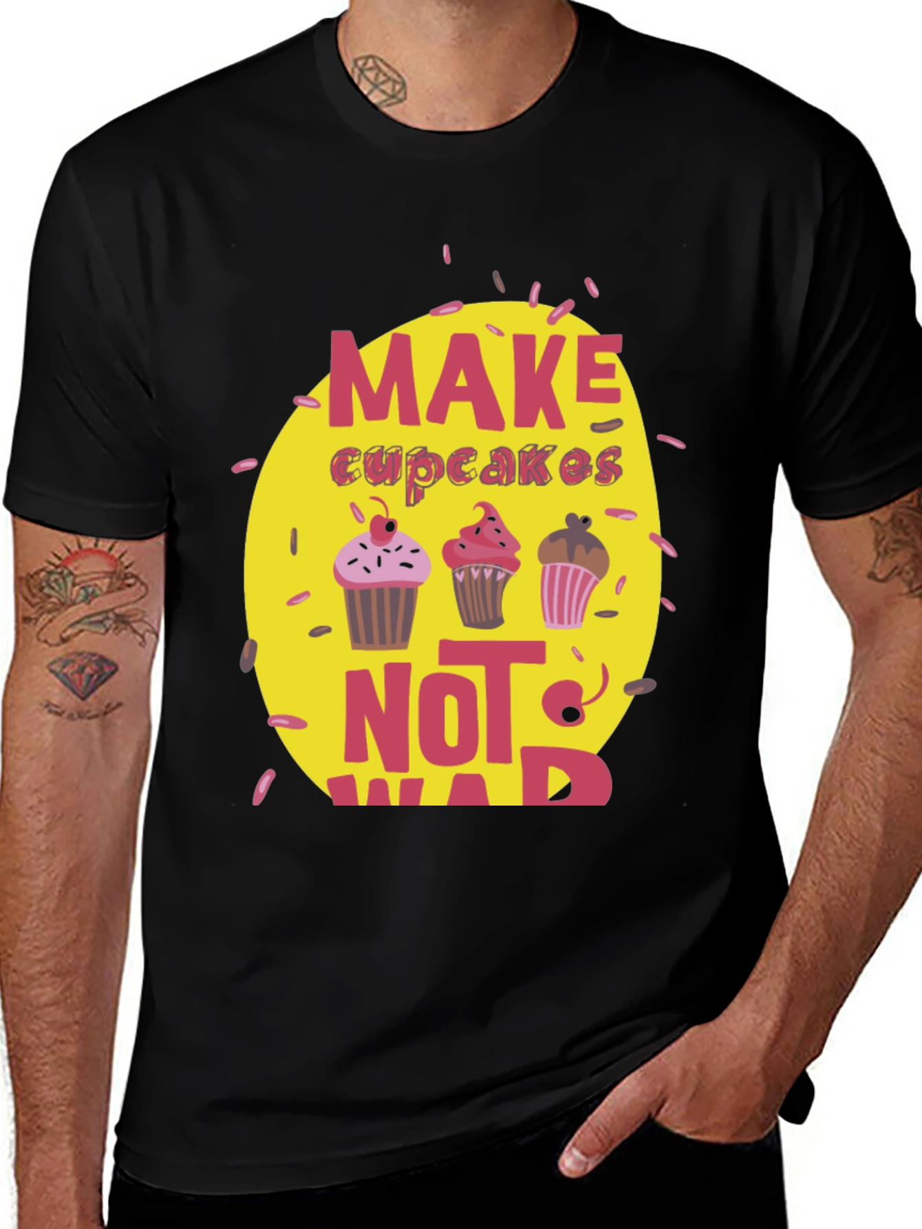 Make Cupcakes Not War T-Shirt