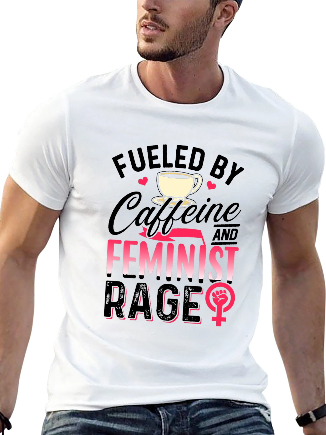 Fueled By Caffeine & Feminist Rage T-Shirt