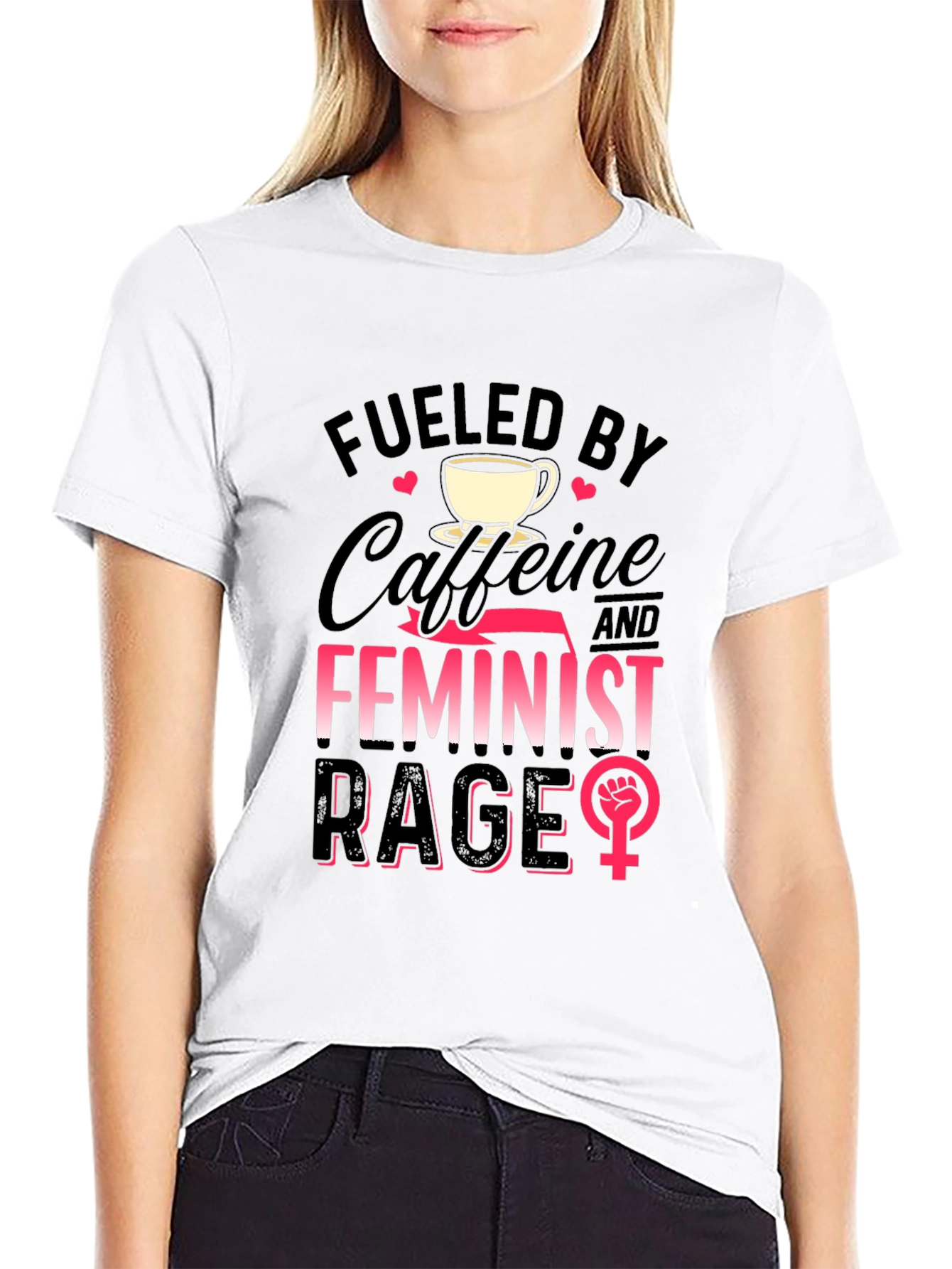 Fueled By Caffeine & Feminist Rage T-Shirt