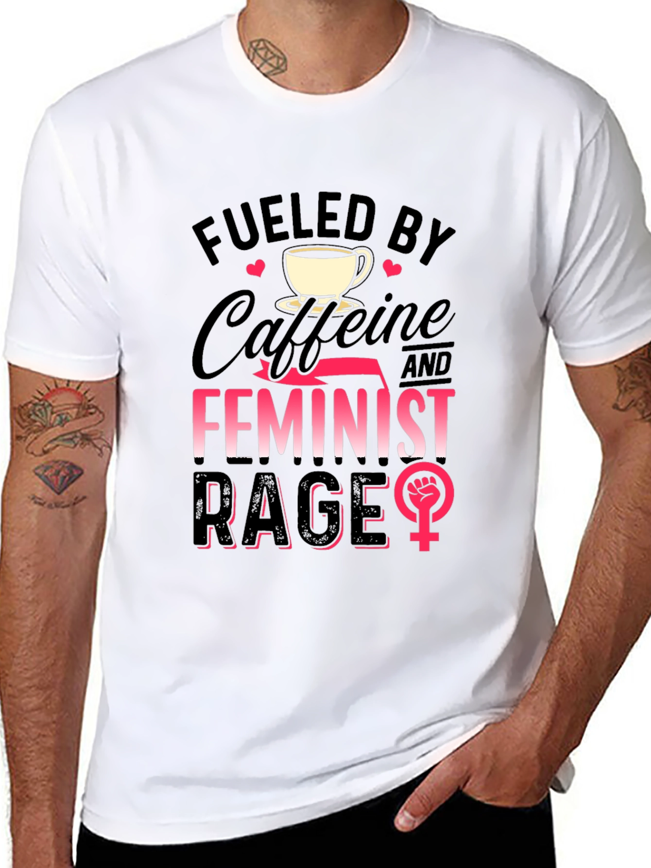 Fueled By Caffeine & Feminist Rage T-Shirt