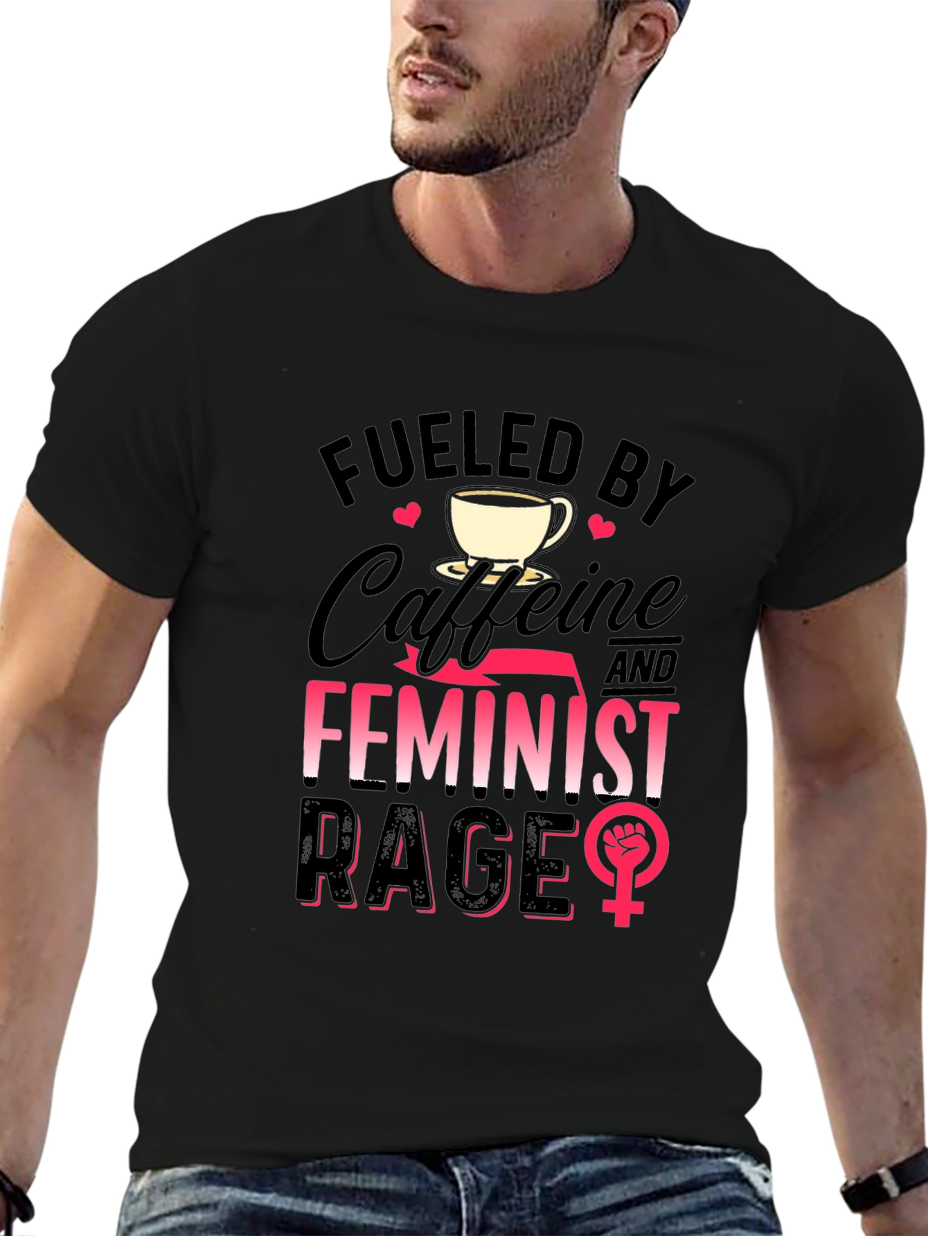 Fueled By Caffeine & Feminist Rage T-Shirt