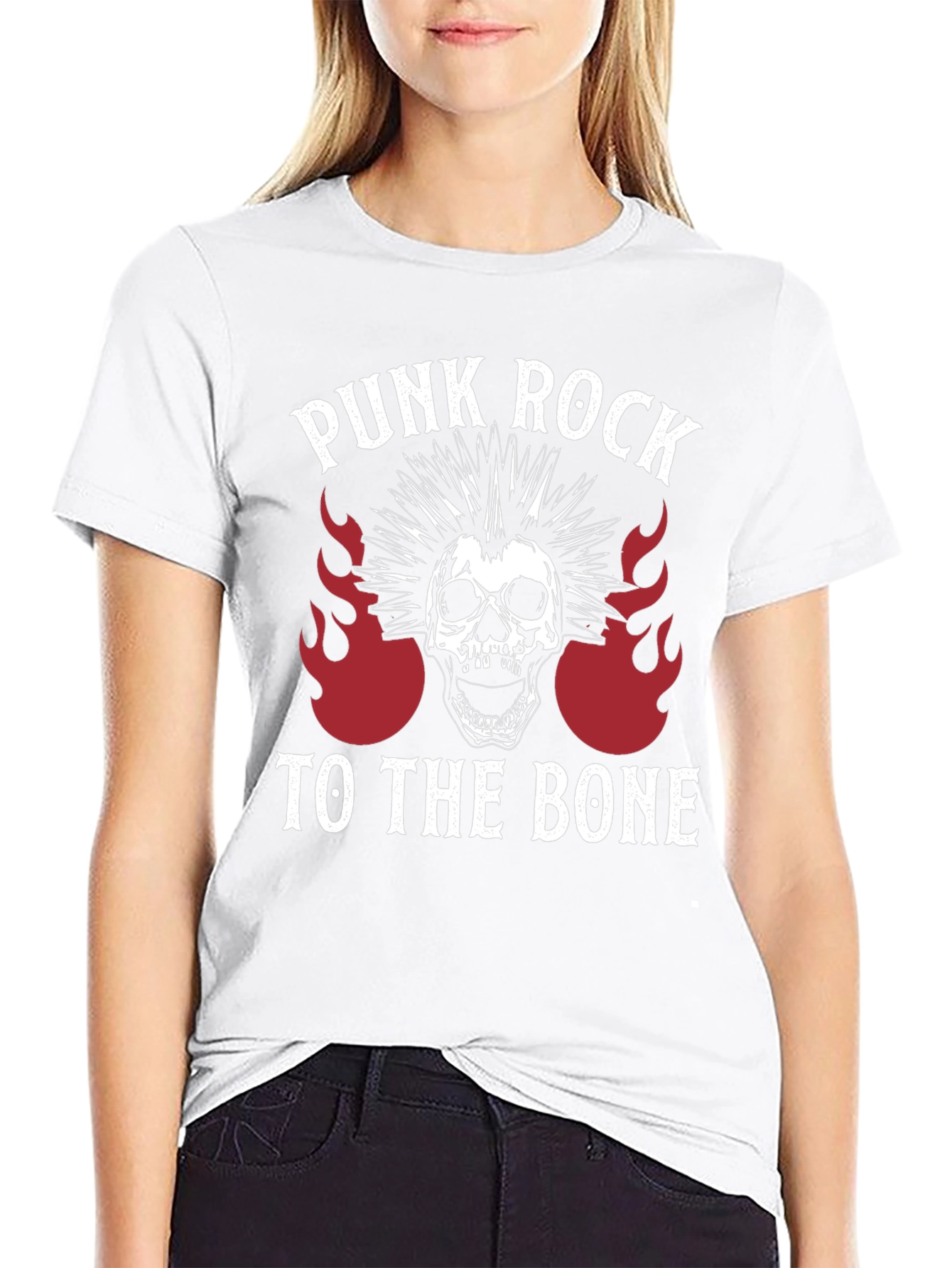 Punk Rock Skull Graphic Tee