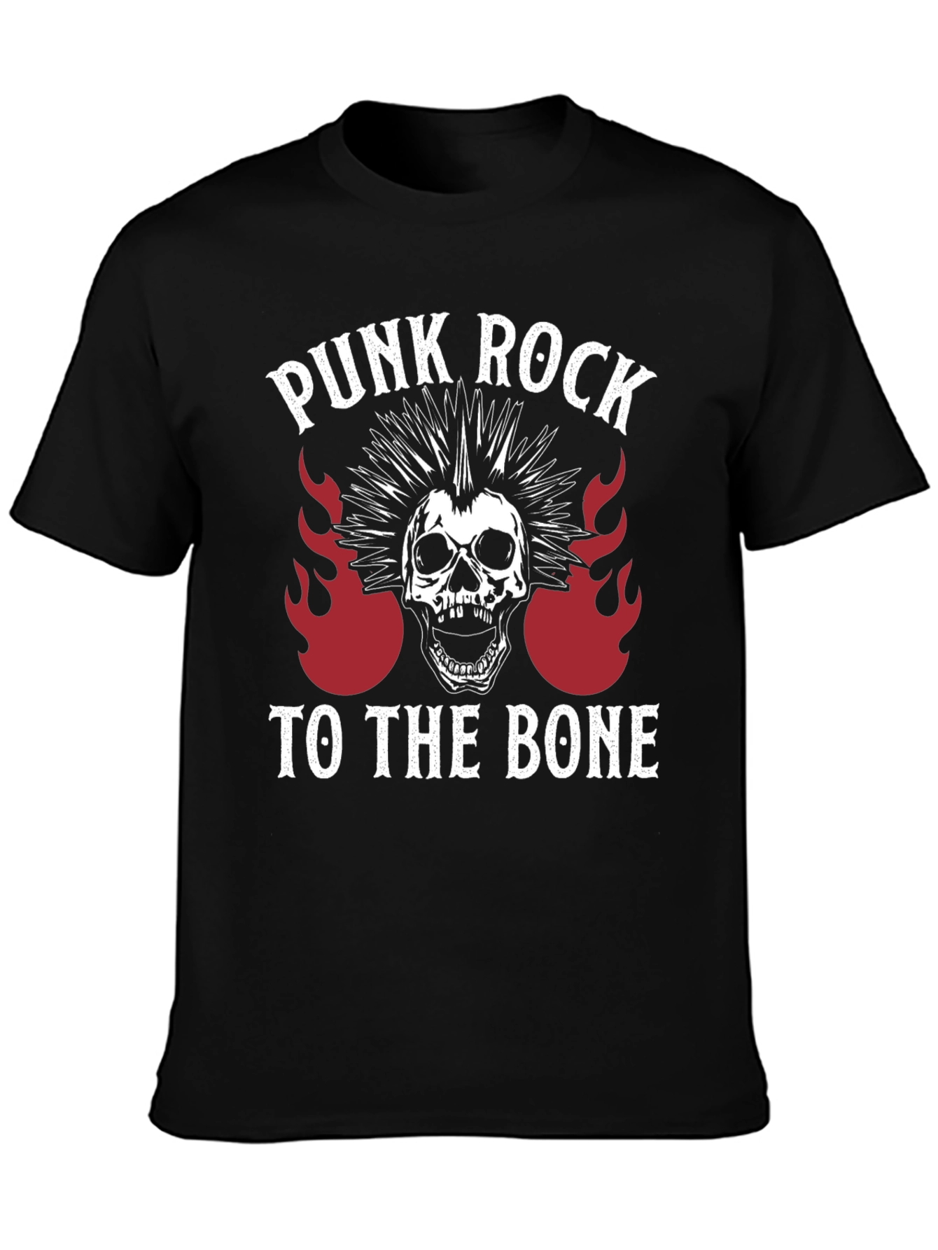 Punk Rock Skull Graphic Tee