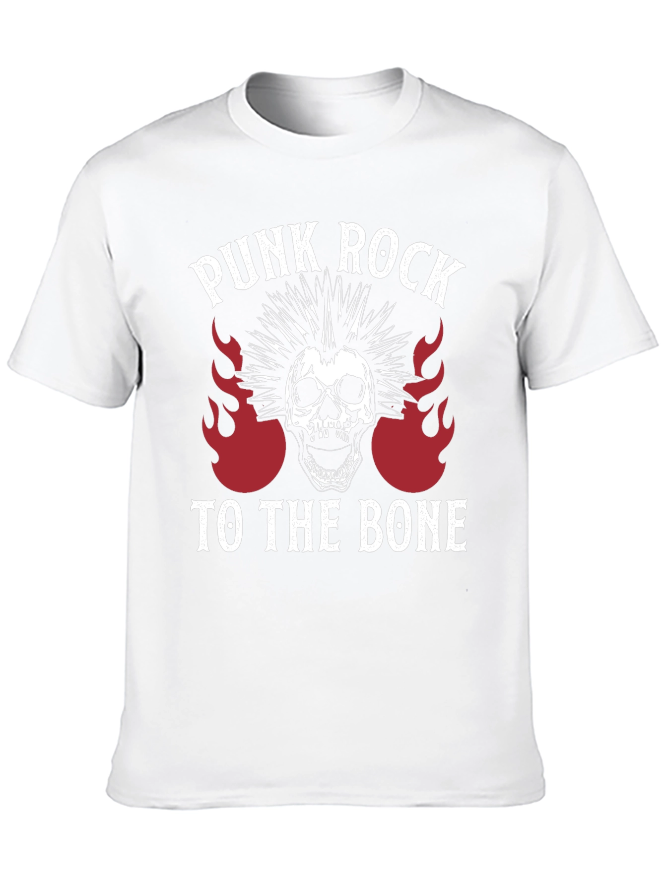 Punk Rock Skull Graphic Tee