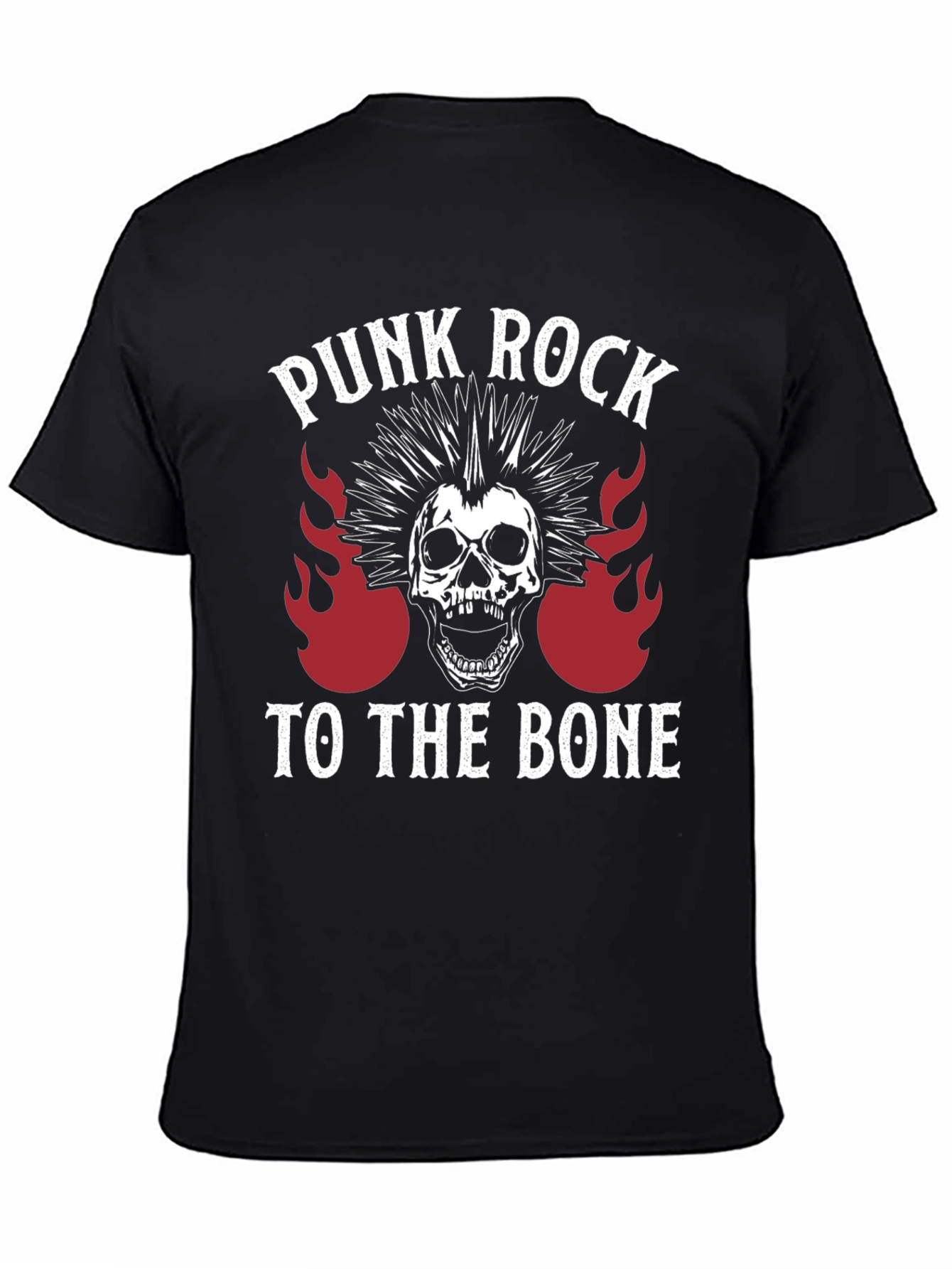 Punk Rock Skull Graphic Tee