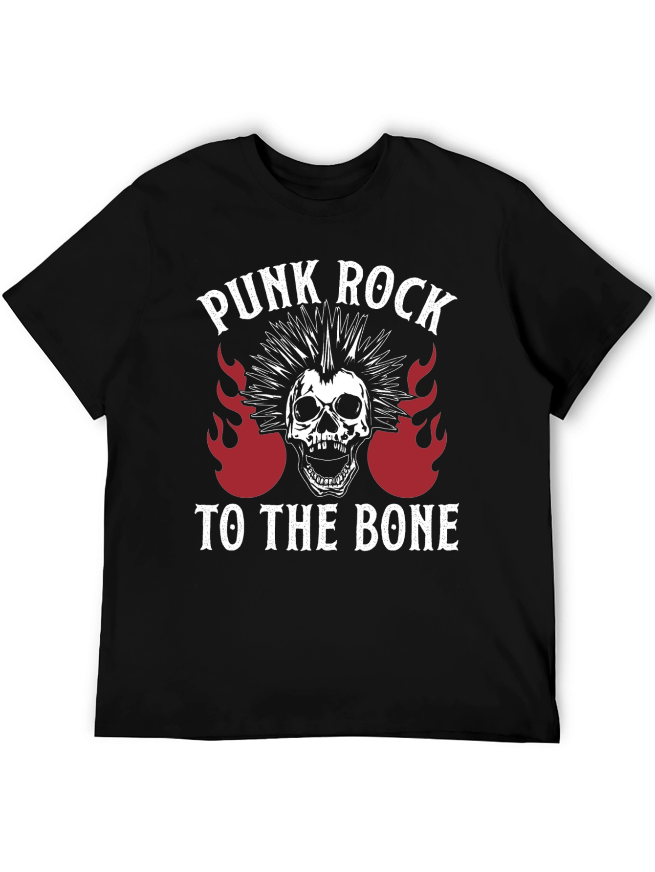 Punk Rock Skull Graphic Tee