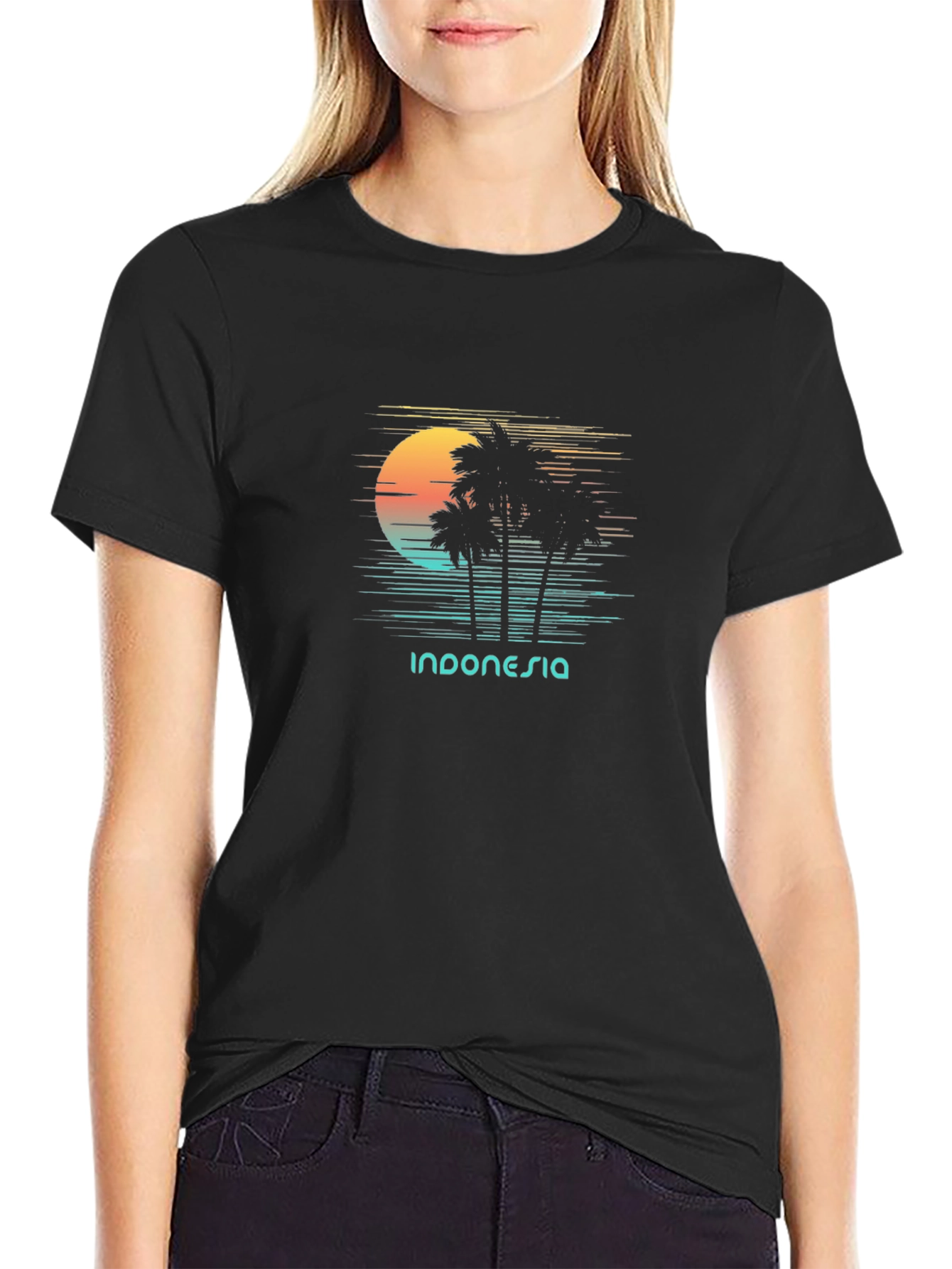 Indonesia Palms Graphic T-Shirt
