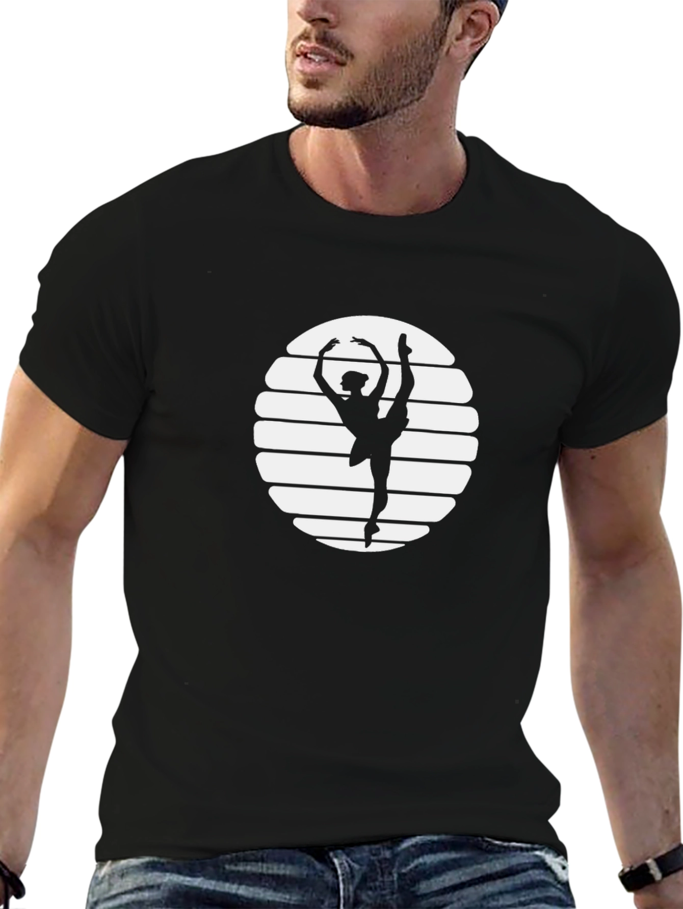 Ballet Dancer Graphic Tee - Black