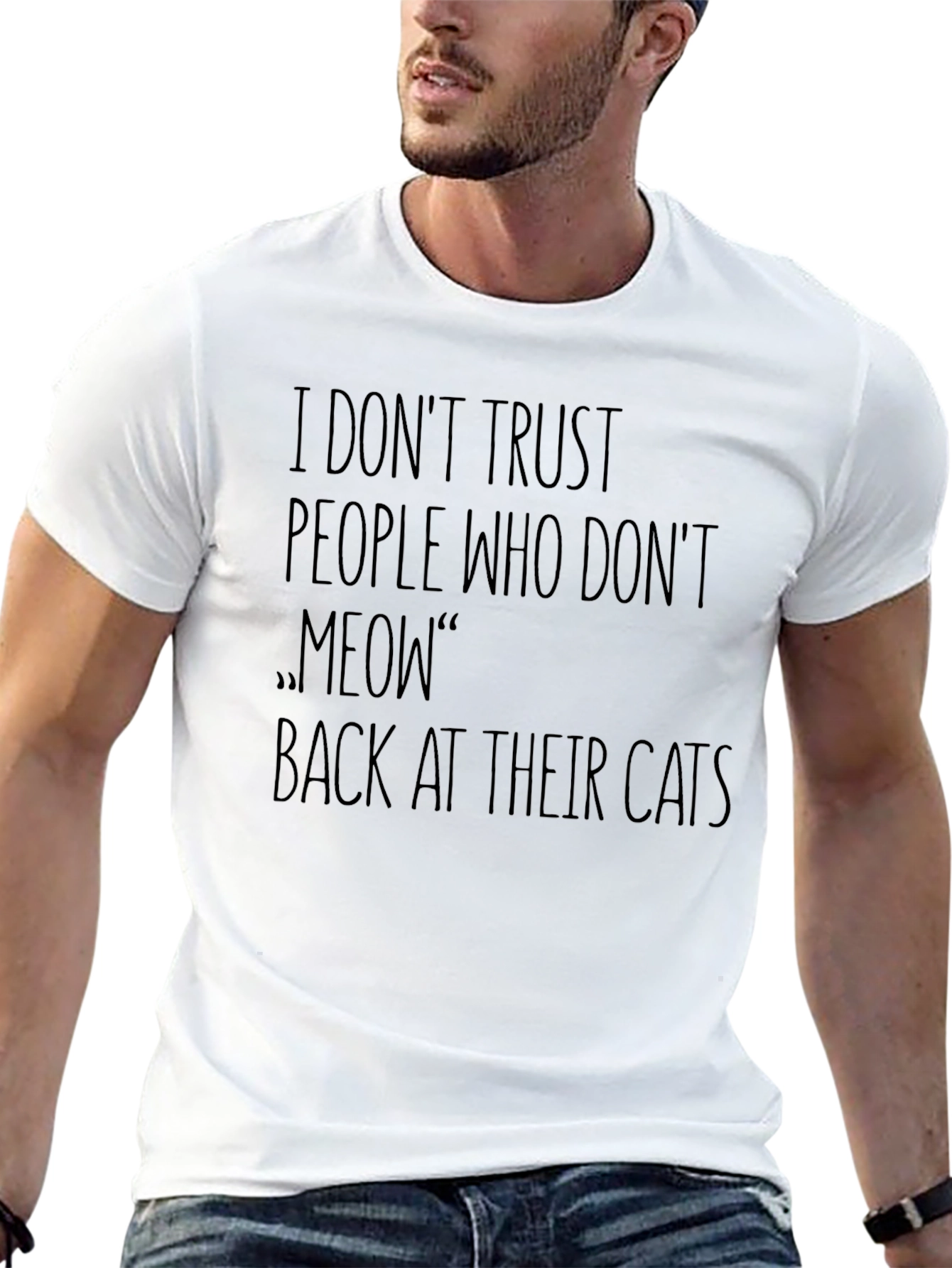 Cat Lover T-Shirt - Meow Back Humor Tee