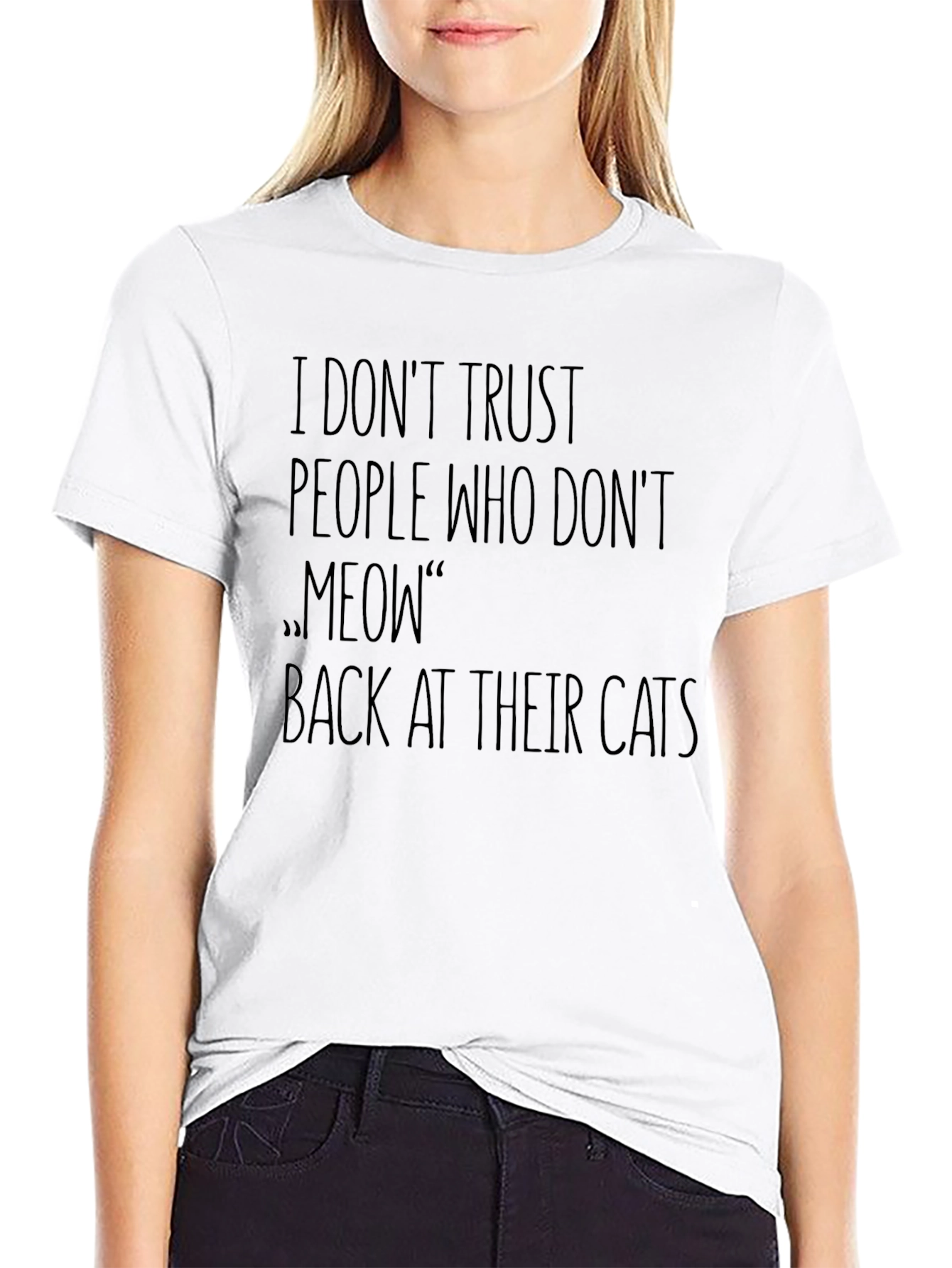 Cat Lover T-Shirt - Meow Back Humor Tee